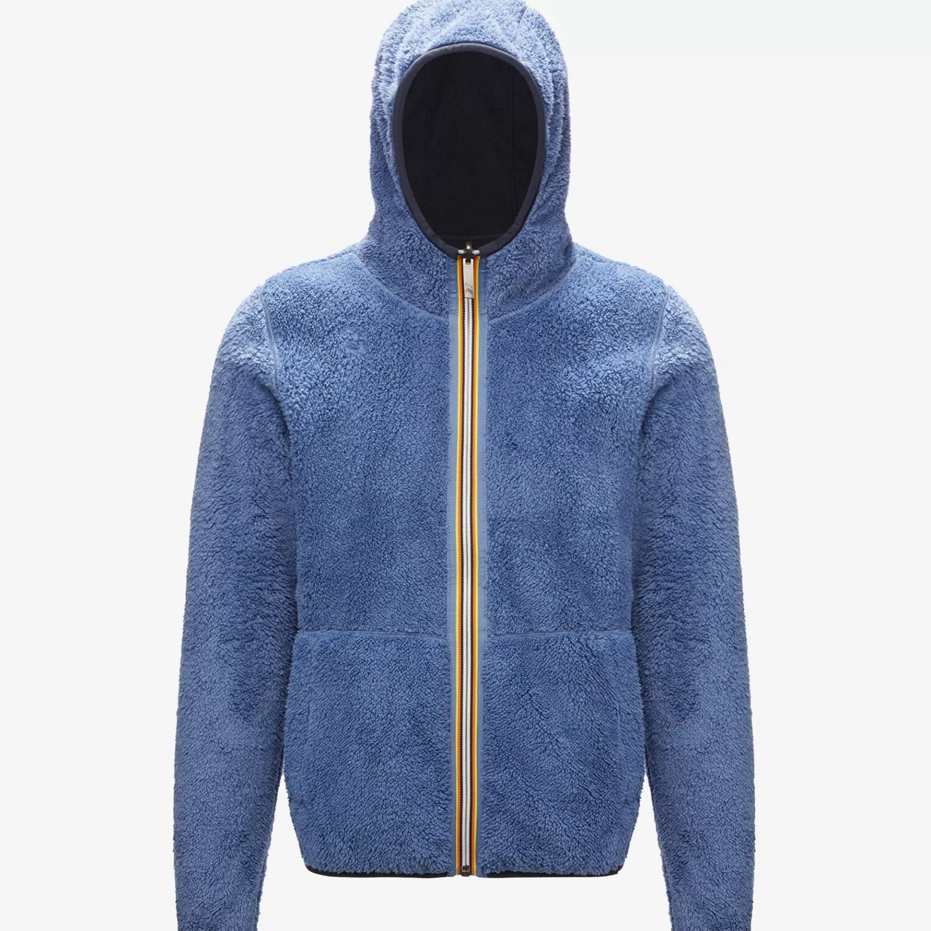 Hoodies And Sweaters*K-WAY Jacques Polar Reversible - Fleece - Jacket - Man - Blue Depth-Blue Ash