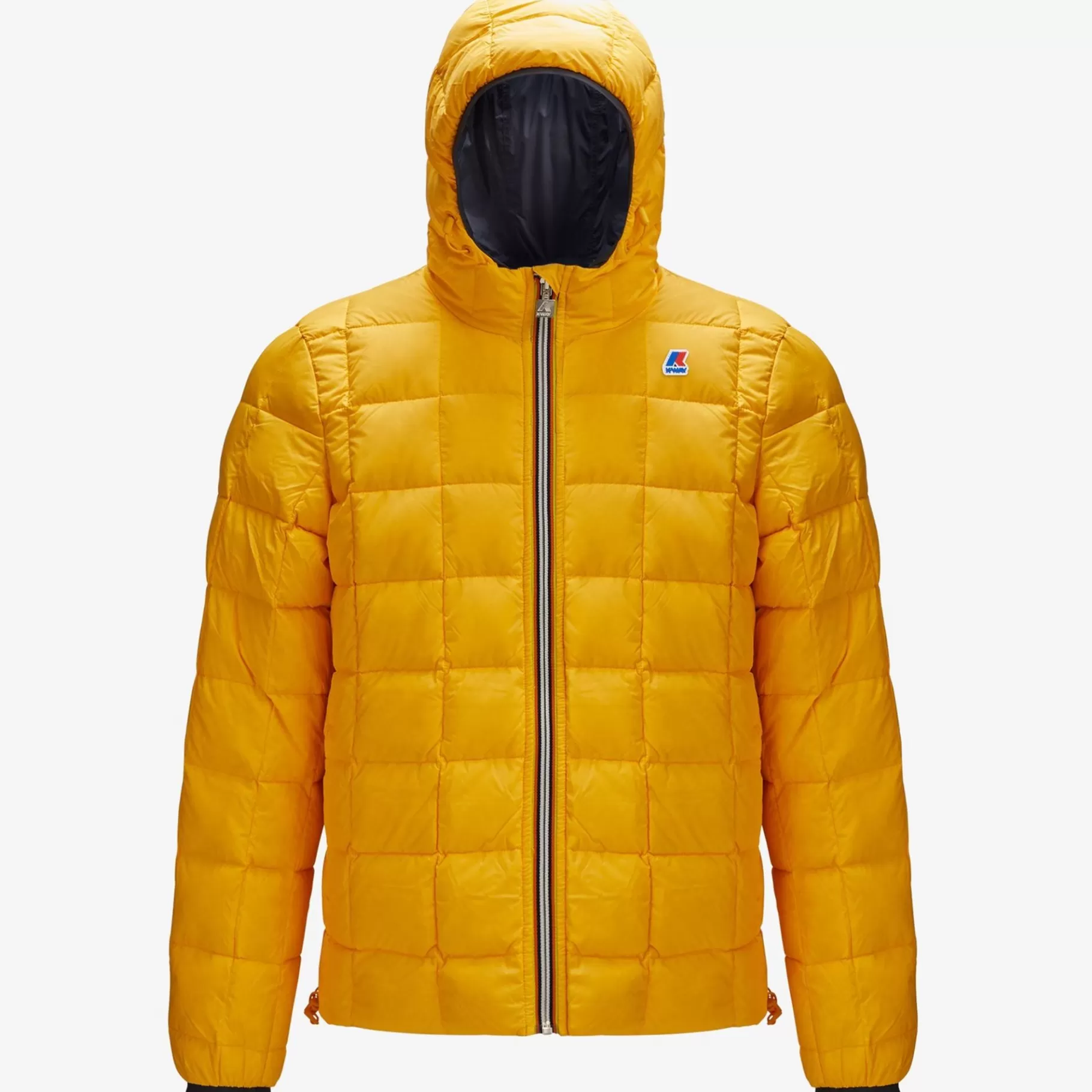 Short Jackets*K-WAY Jacques Thermo Plus.2 Reversible - Jackets - Short - Man - Blue Depth-Yellow Solar