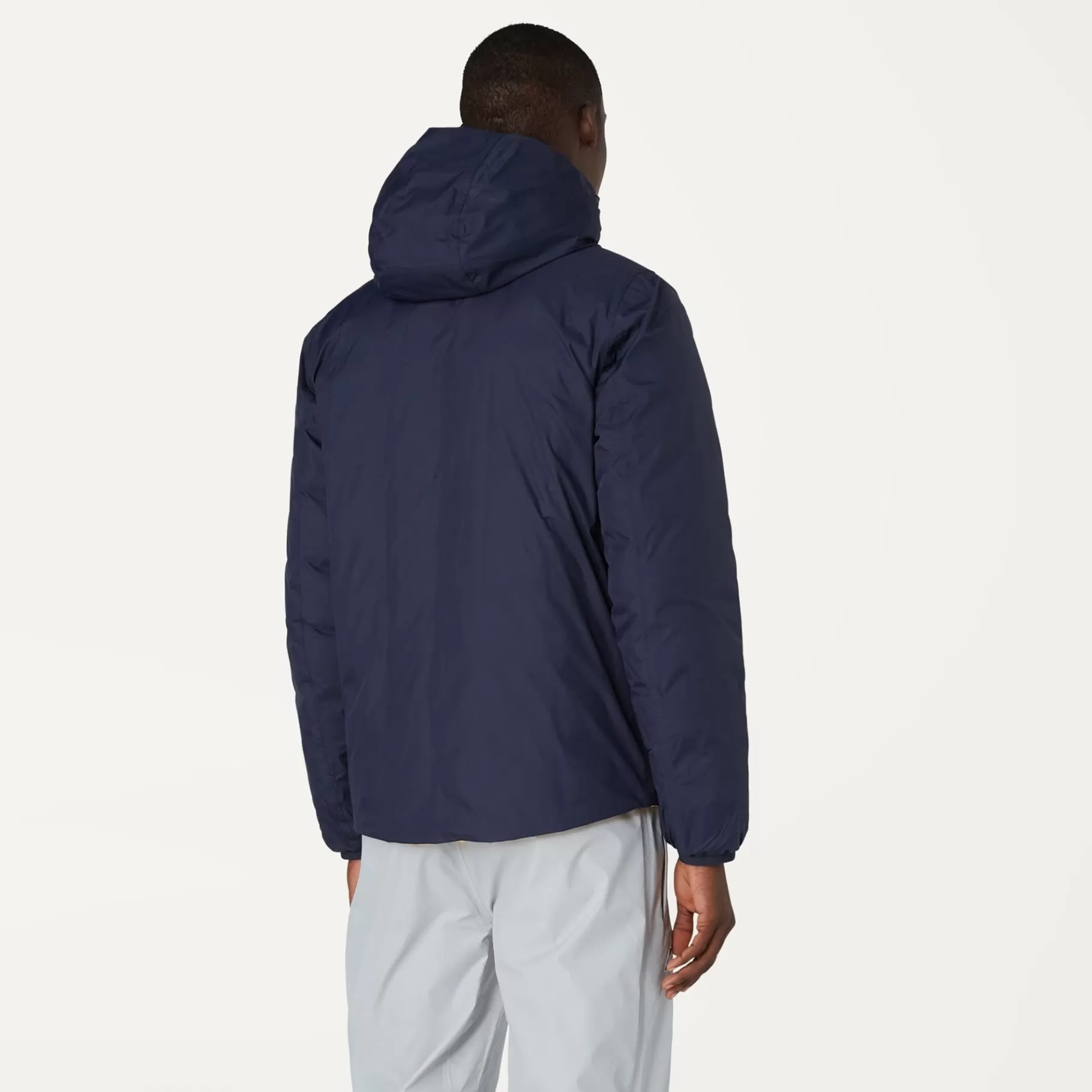 Short Jackets*K-WAY Jacques Thermo Plus.2 Reversible - Jackets - Short - Man - Blue Depth-Yellow Solar