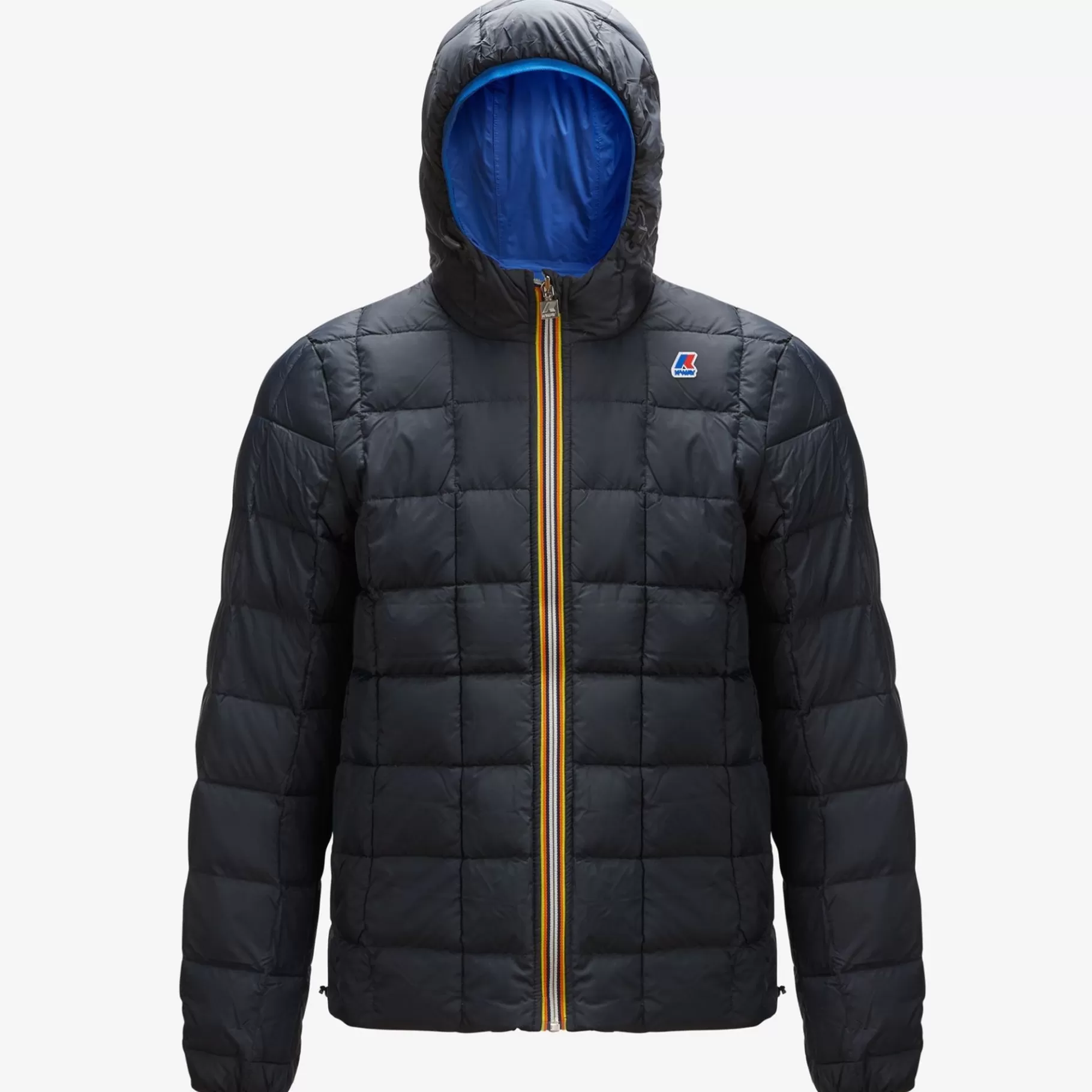 Short Jackets*K-WAY Jacques Thermo Plus.2 Reversible - Jackets - Short - Man - Blue Royal Marine-Blue Depth