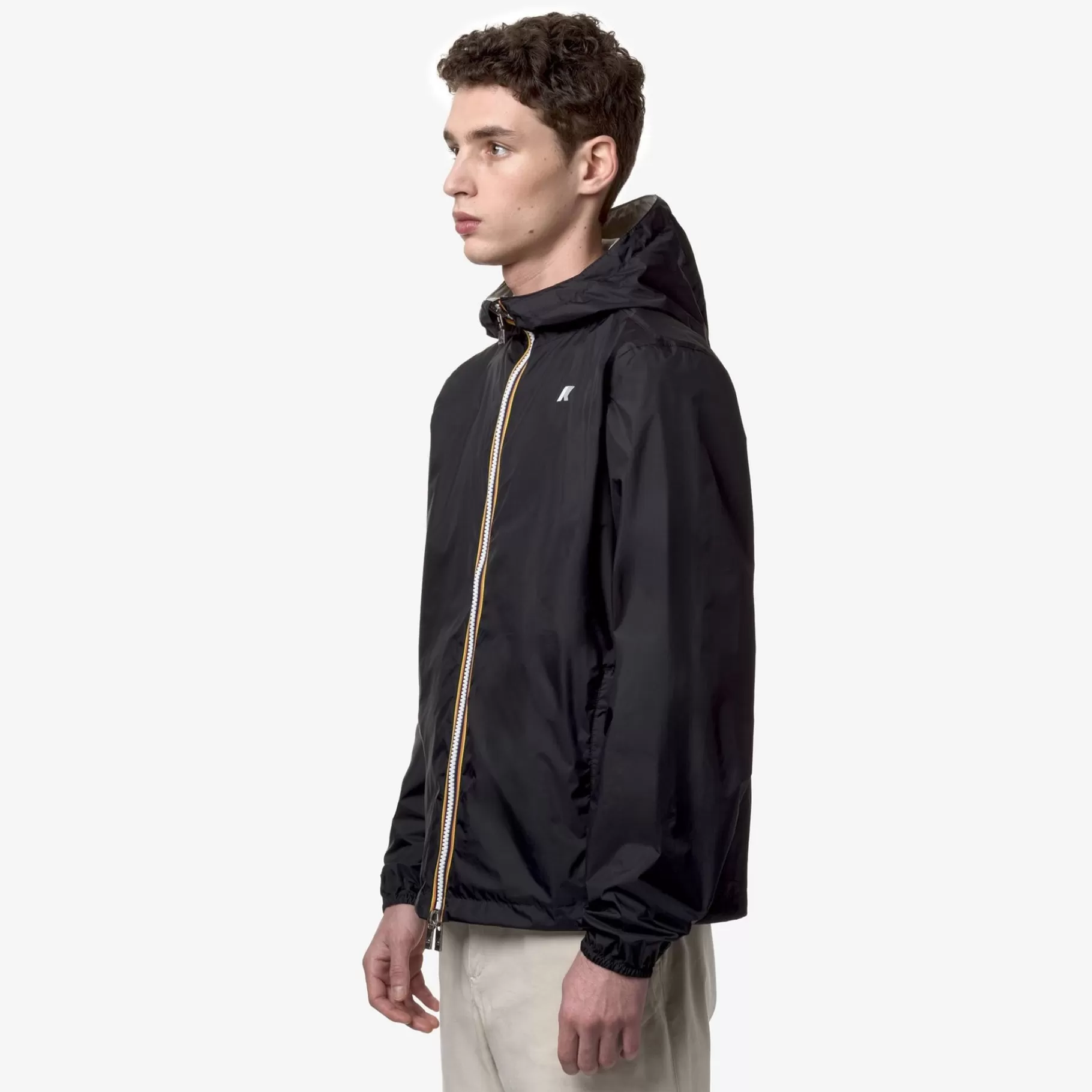 Short Jackets*K-WAY Jake Plus.2 Reversible - Jackets - Short - Man - Black P-Beige Lt