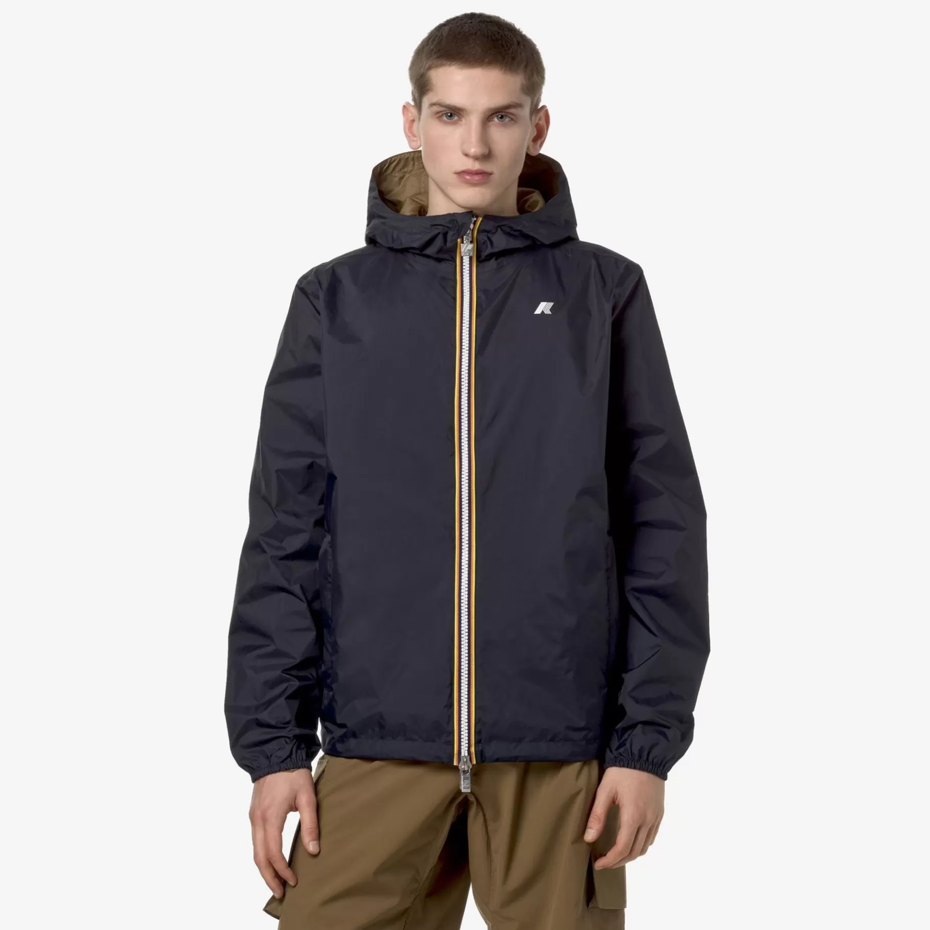Short Jackets*K-WAY Jake Plus.2 Reversible - Jackets - Short - Man - Blue D-Brown C