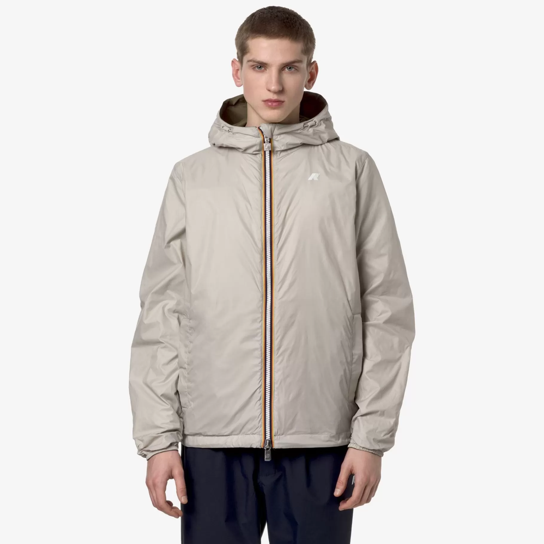 Short Jackets*K-WAY Jake Plus.2 Reversible - Jackets - Short - Man - Green C-Beige L