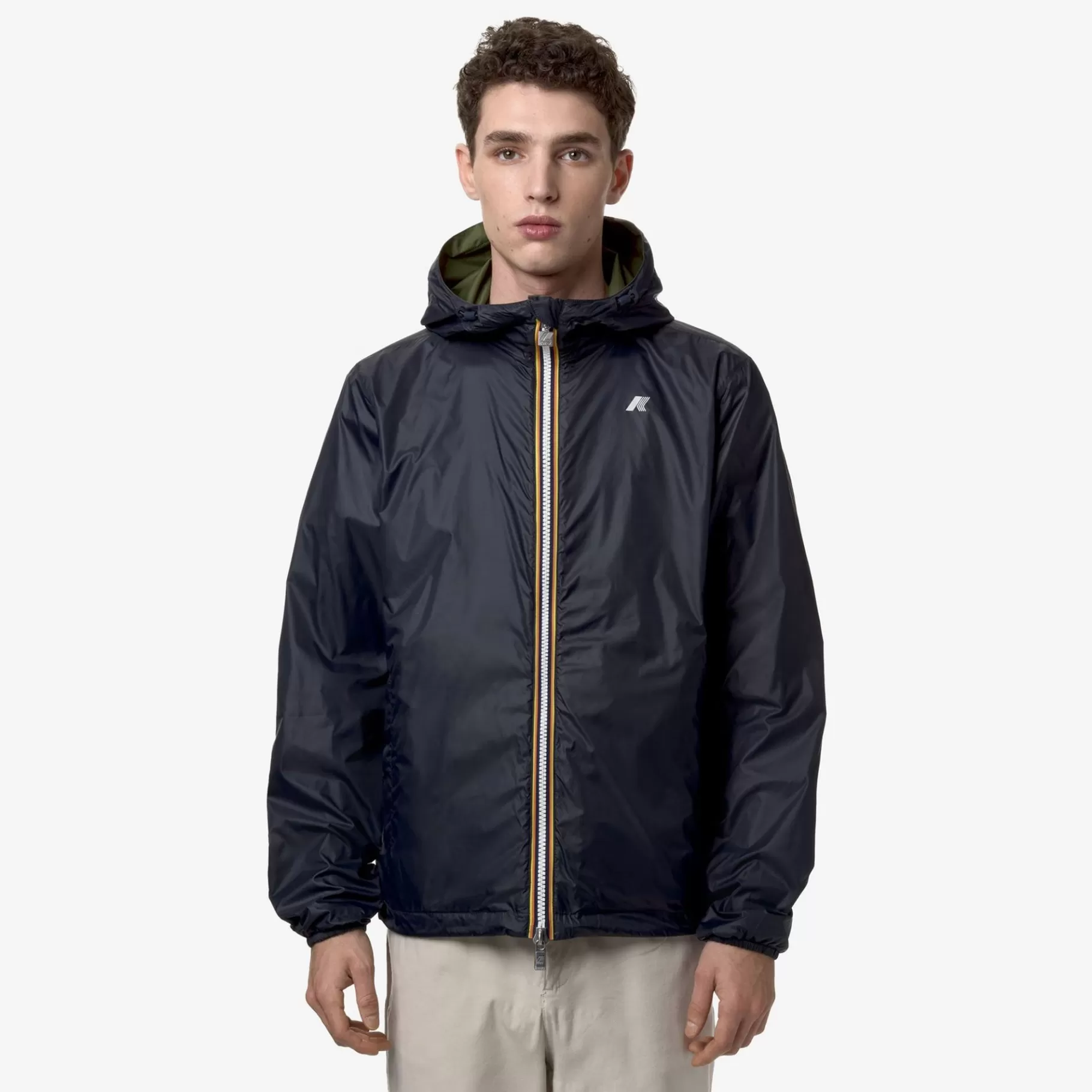 Short Jackets*K-WAY Jake Plus.2 Reversible - Jackets - Short - Man - Green C-Blue D