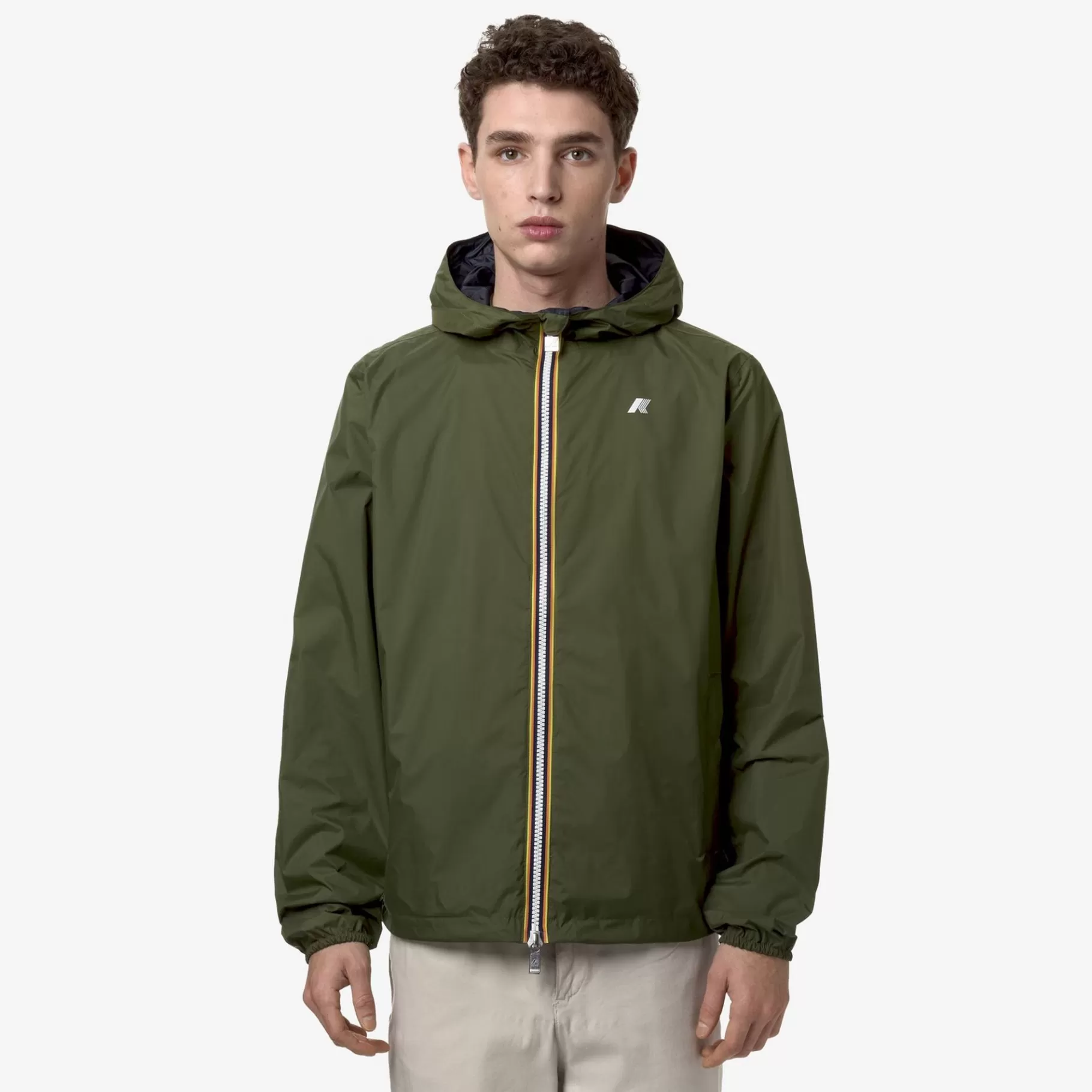 Short Jackets*K-WAY Jake Plus.2 Reversible - Jackets - Short - Man - Green C-Blue D