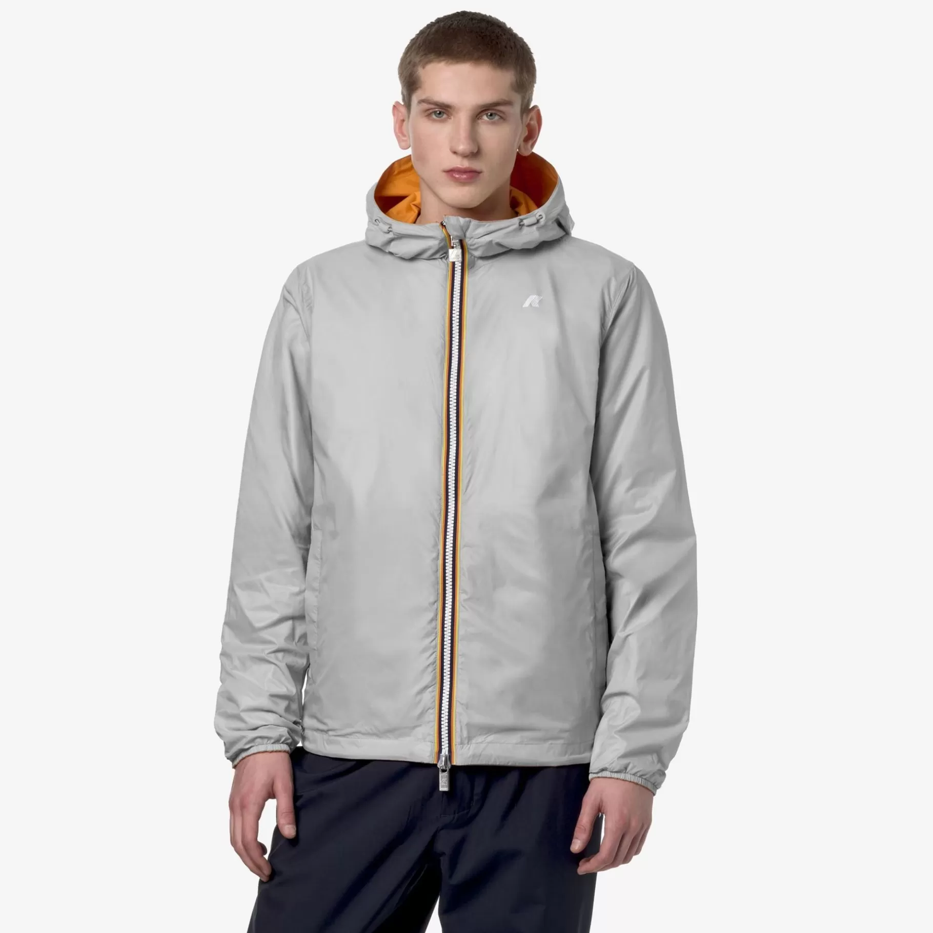 Short Jackets*K-WAY Jake Plus.2 Reversible - Jackets - Short - Man - Orange Md-Beige Lt
