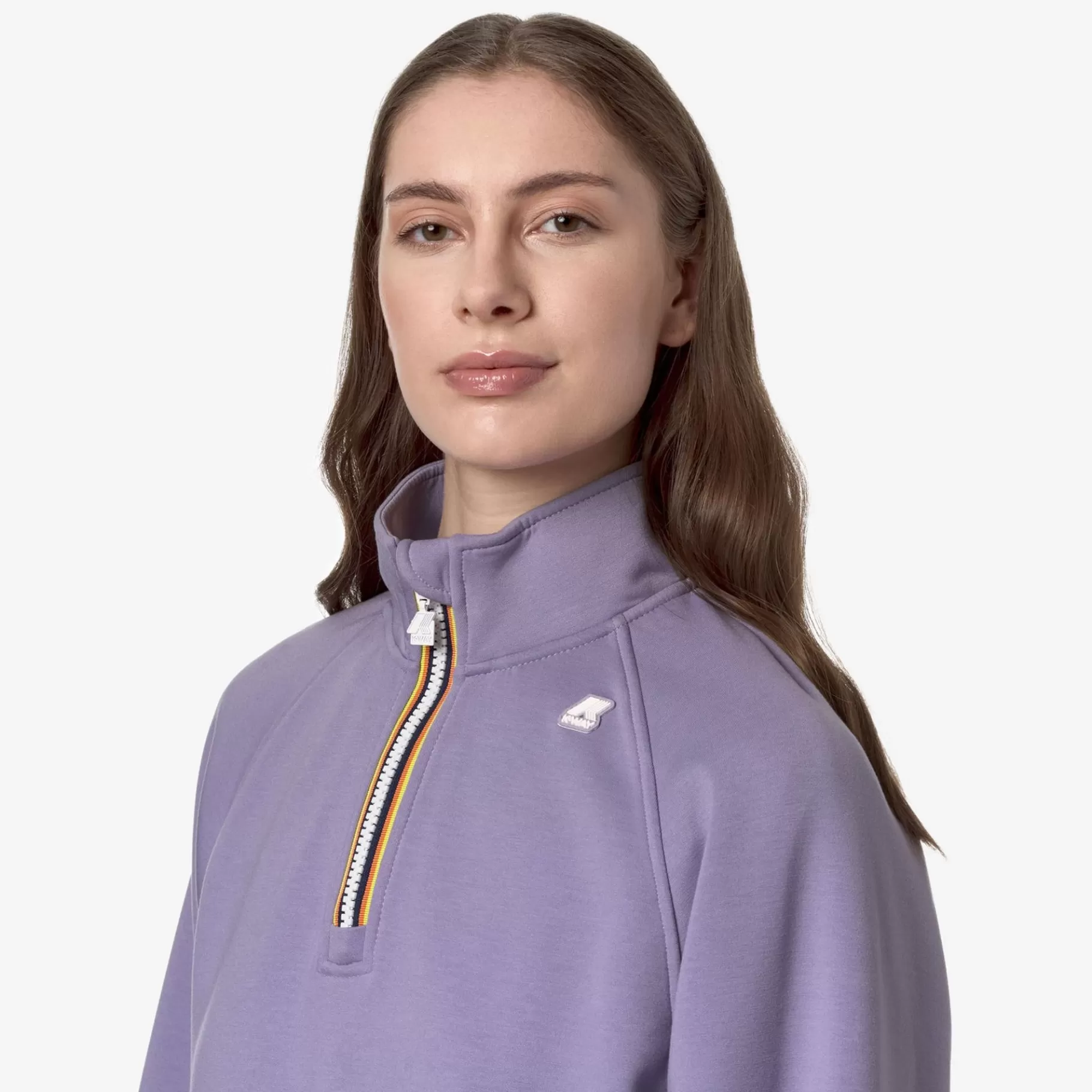 Hoodies And Sweaters*K-WAY Jeune Light Spacer - Fleece - Jumper - Woman - Violet Glicine