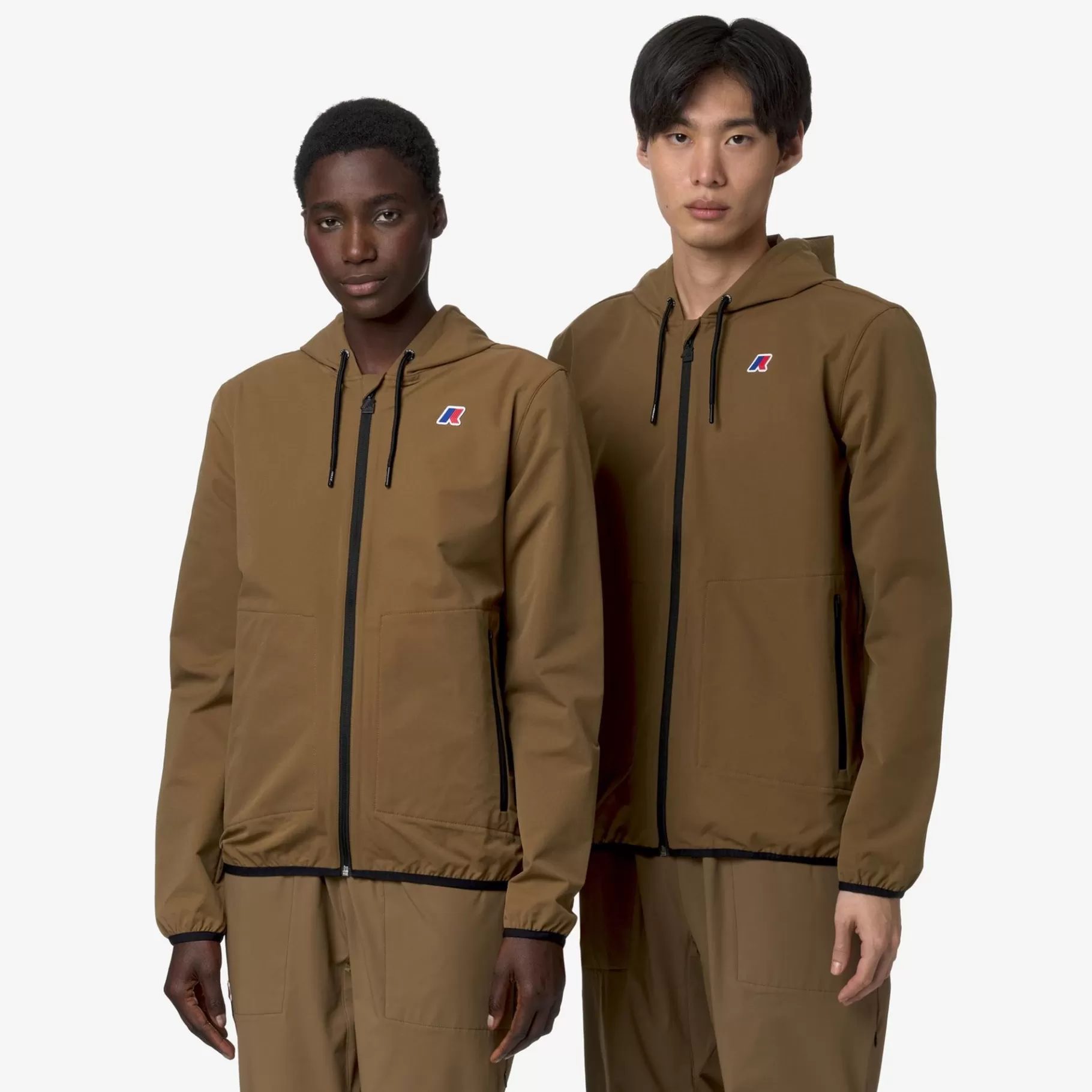 Hoodies And Sweaters*K-WAY Jourdain Travel - Fleece - Jacket - Unisex - Brown Corda