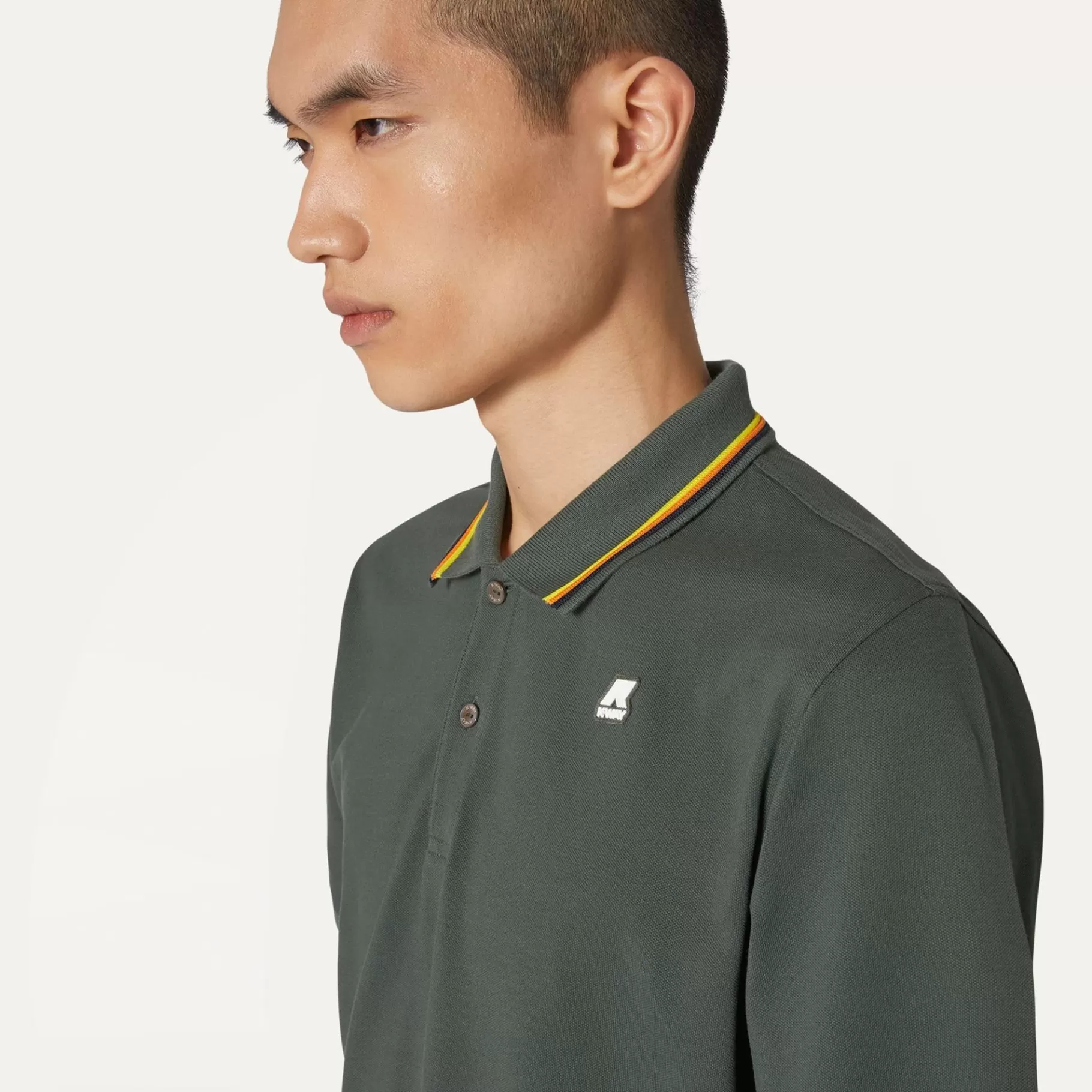 Polo Shirts*K-WAY Jud - Polo Shirts - Polo - Man - Green Blackish