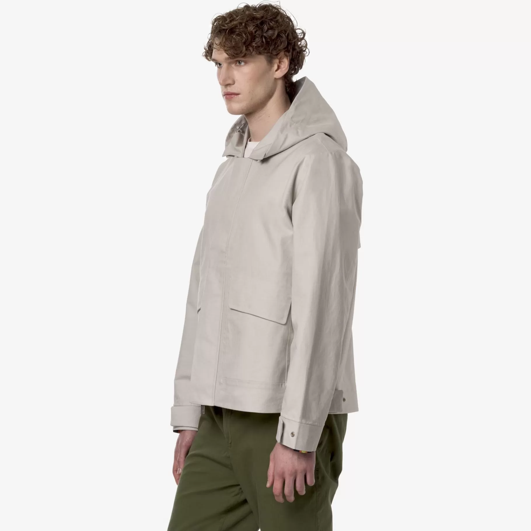 Short Jackets*K-WAY Kaya Linen Blend 2L - Jackets - Short - Man - Beige Lt-Silver