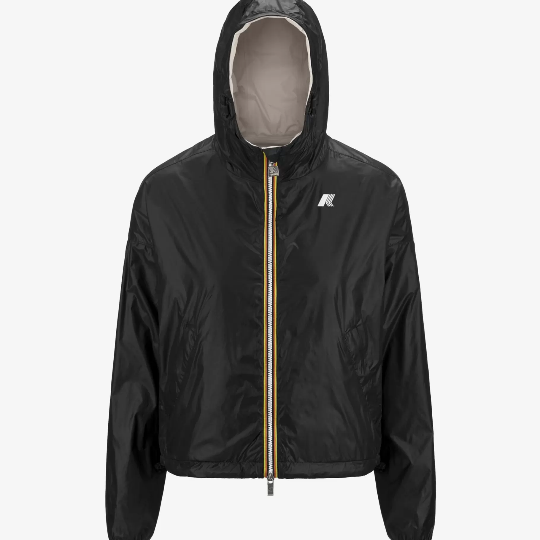 Short Jackets*K-WAY Laurette Plus.2 Reversible - Jackets - Short - Woman - Black P-Beige Lt