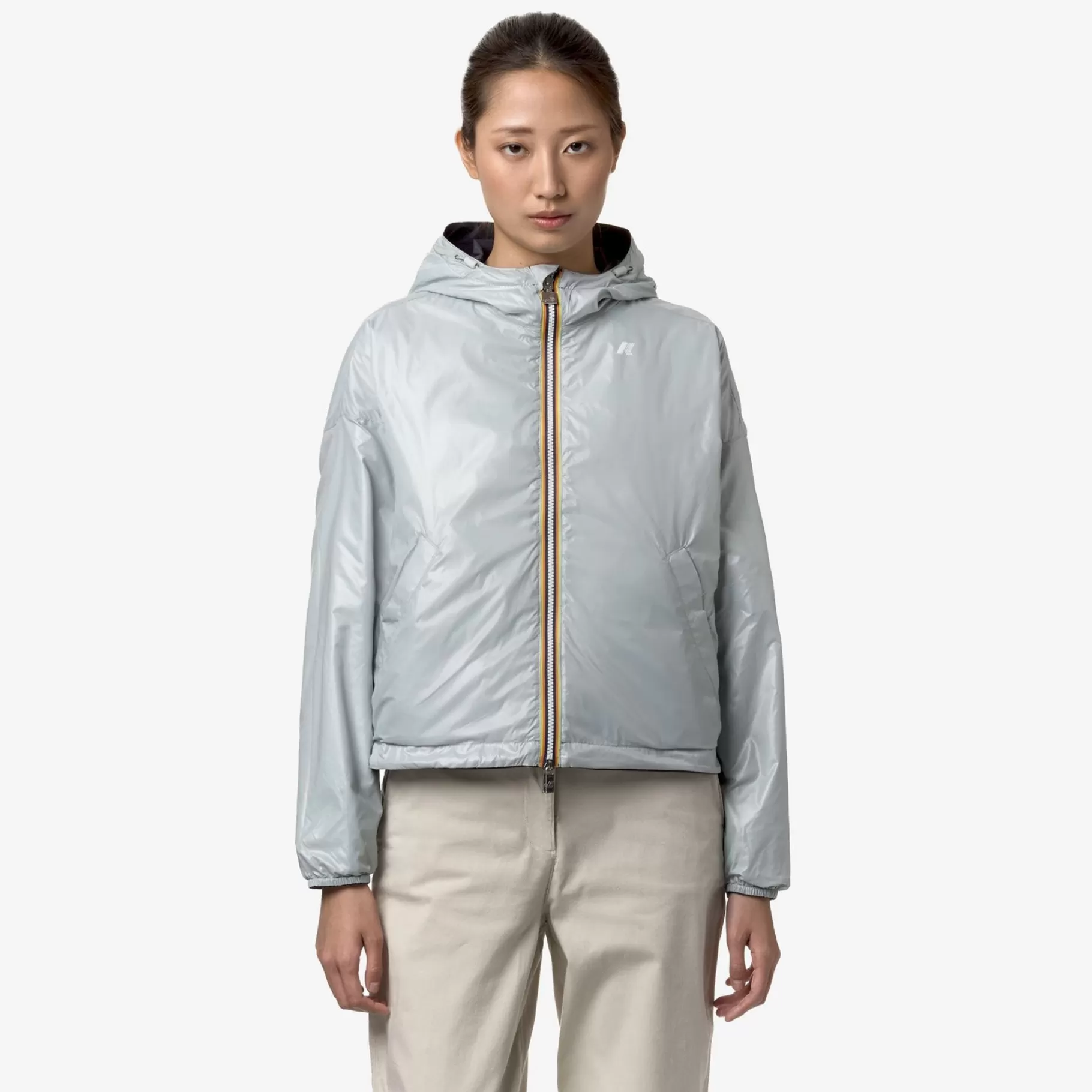 Short Jackets*K-WAY Laurette Plus.2 Reversible - Jackets - Short - Woman - Blue D-Grey S