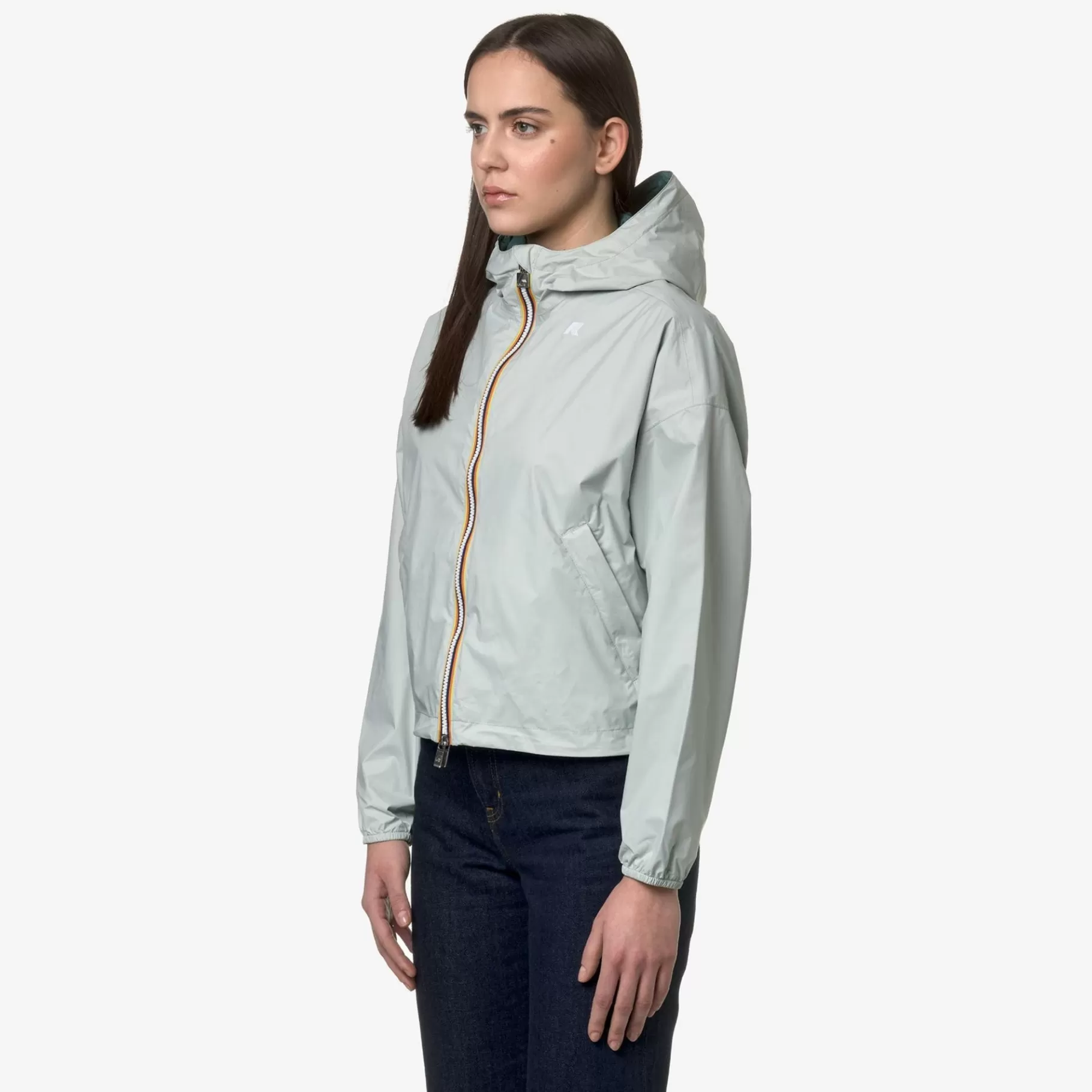 Short Jackets*K-WAY Laurette Plus.2 Reversible - Jackets - Short - Woman - Grey S-Green P