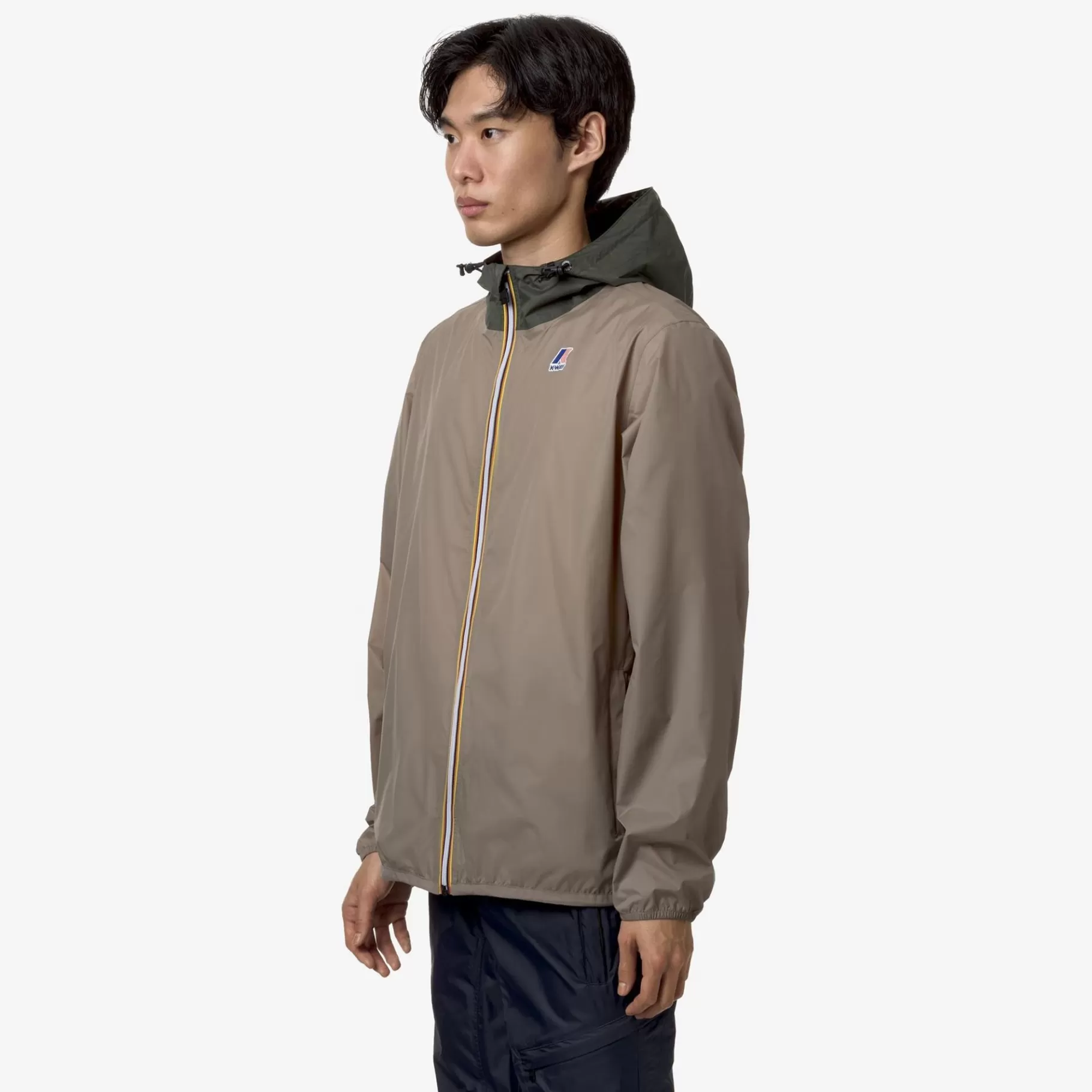 Coats And Long Jackets*K-WAY Le Vrai 3.0 Claude - Jackets - Mid - Unisex - Beige Taupe-Green Blackish