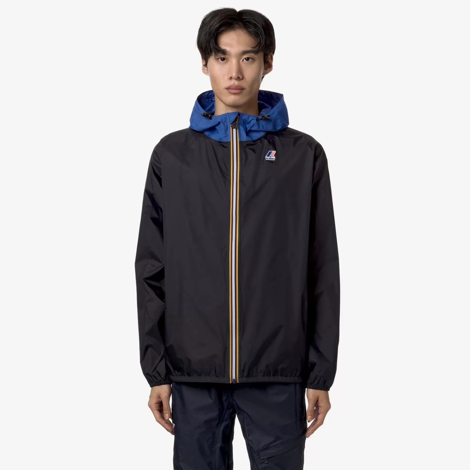 Coats And Long Jackets*K-WAY Le Vrai 3.0 Claude - Jackets - Mid - Unisex - Black Pure-Blue Royal Marine