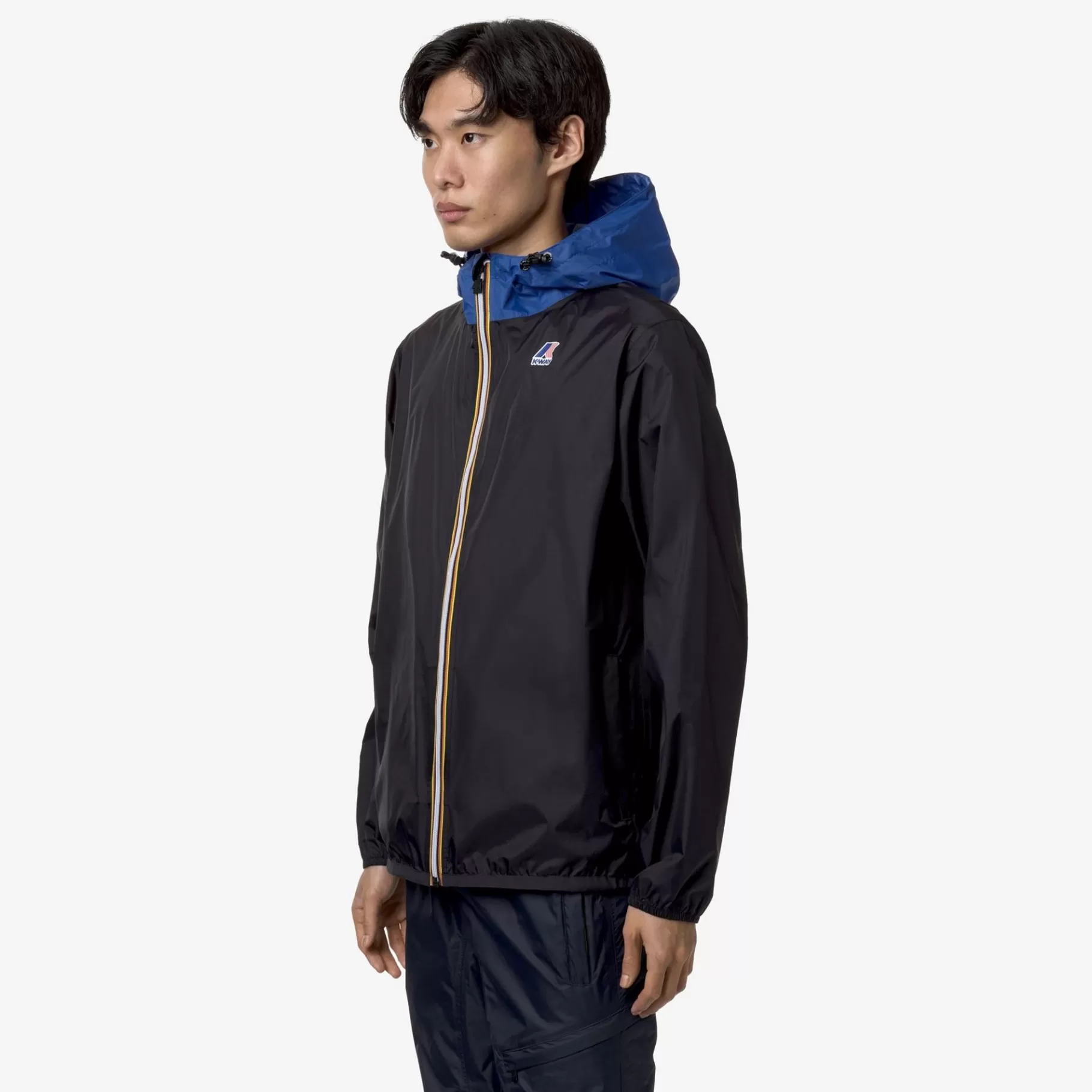 Coats And Long Jackets*K-WAY Le Vrai 3.0 Claude - Jackets - Mid - Unisex - Black Pure-Blue Royal Marine