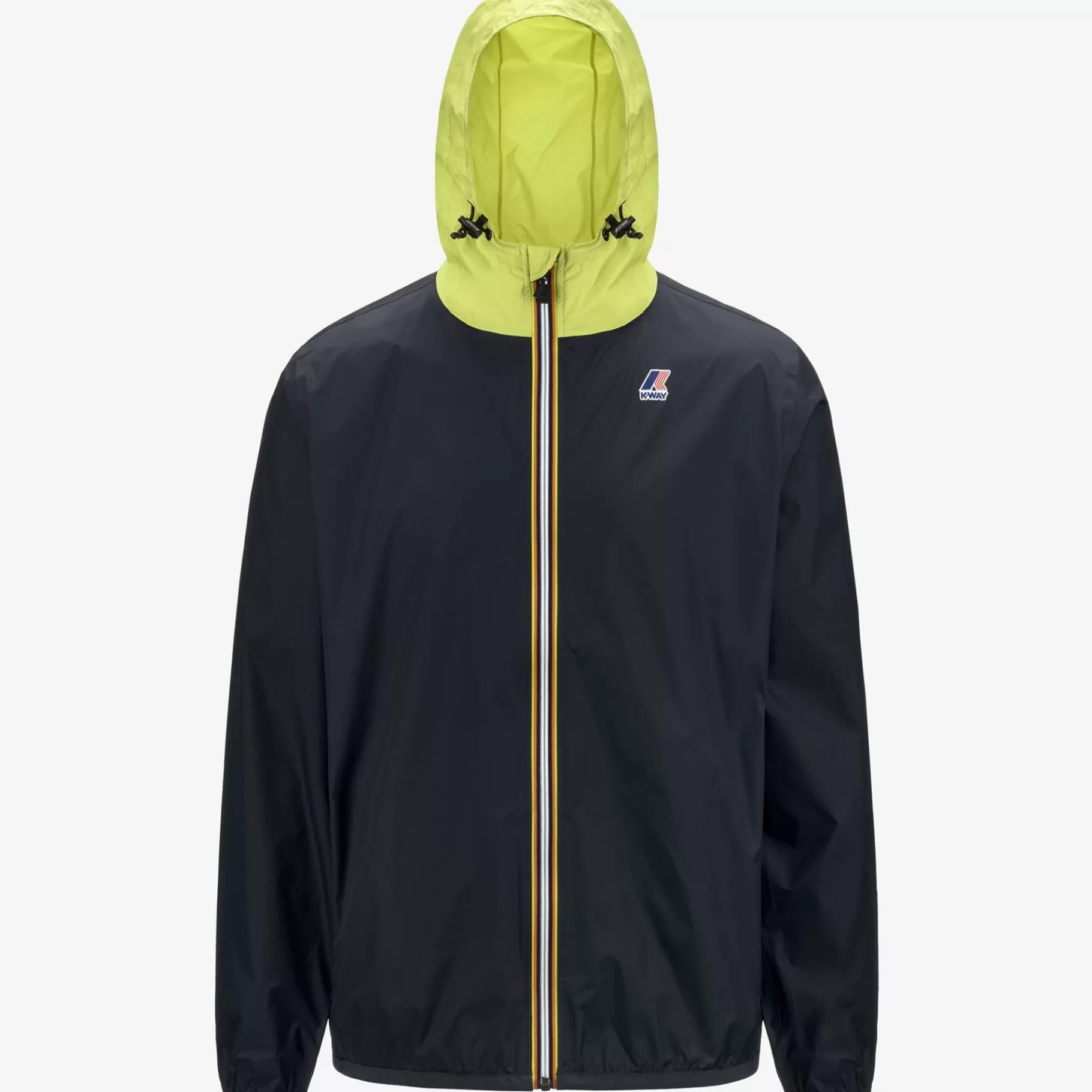 Coats And Long Jackets*K-WAY Le Vrai 3.0 Claude - Jackets - Mid - Unisex - Blue Depth-Green Celery