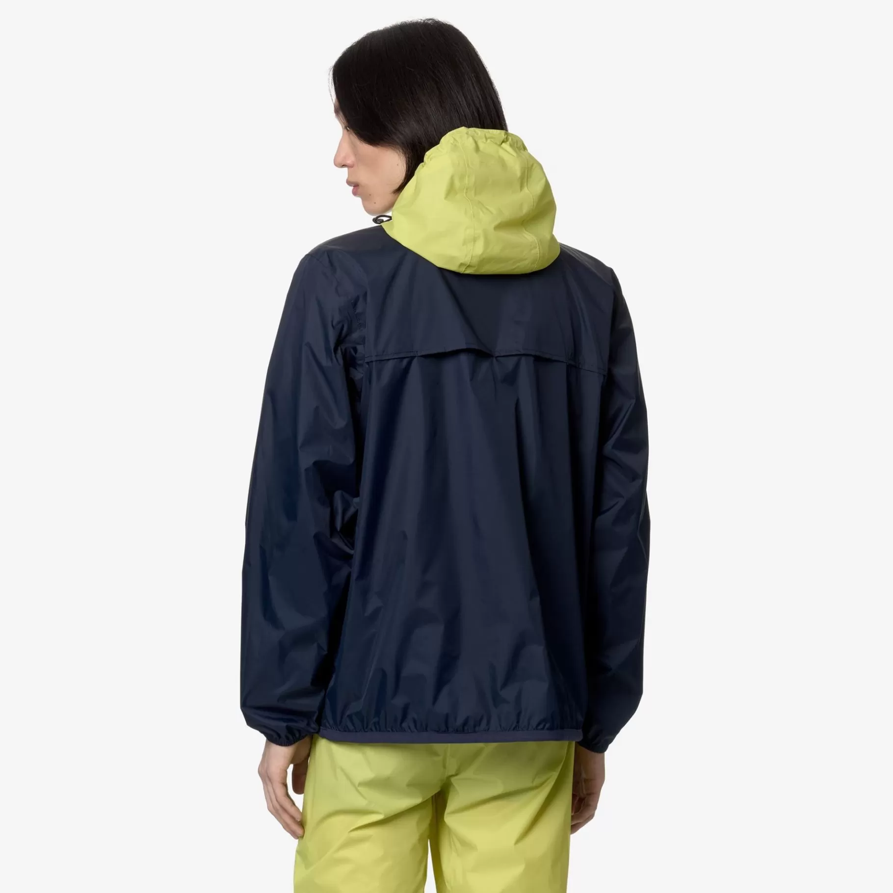 Coats And Long Jackets*K-WAY Le Vrai 3.0 Claude - Jackets - Mid - Unisex - Blue Depth-Green Celery