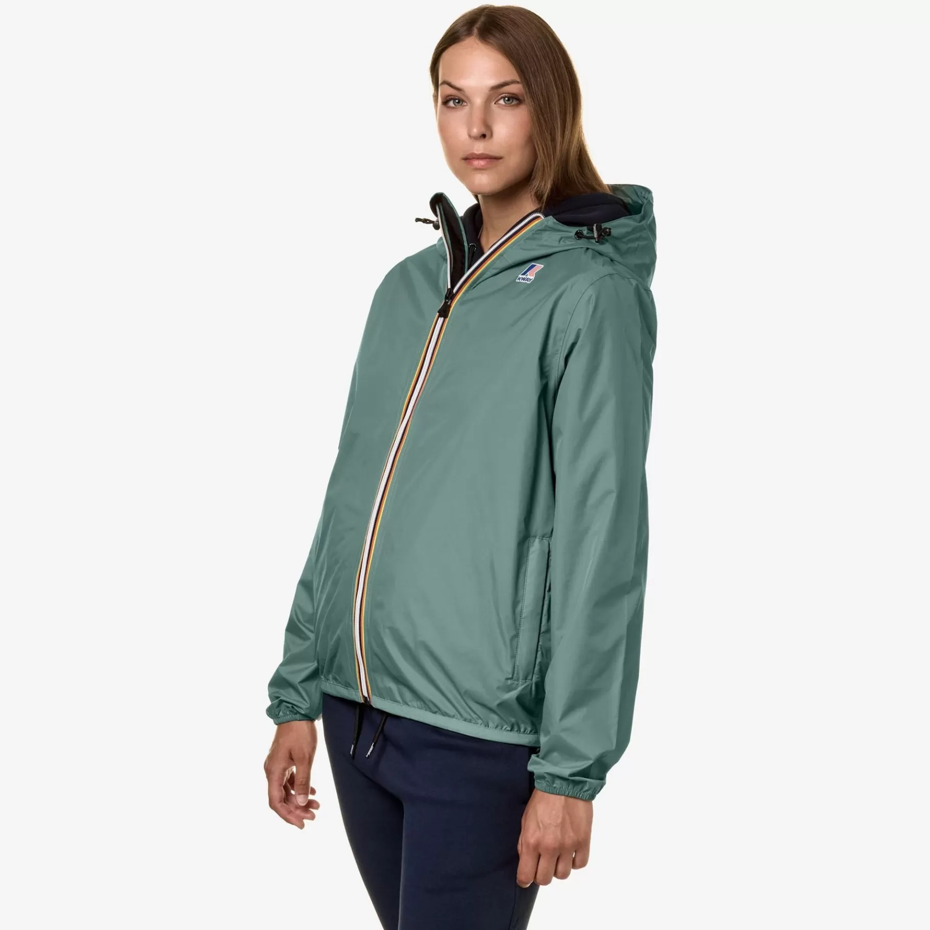 Coats And Long Jackets*K-WAY Le Vrai 3.0 Claude - Jackets - Mid - Unisex - Green Acquamarina