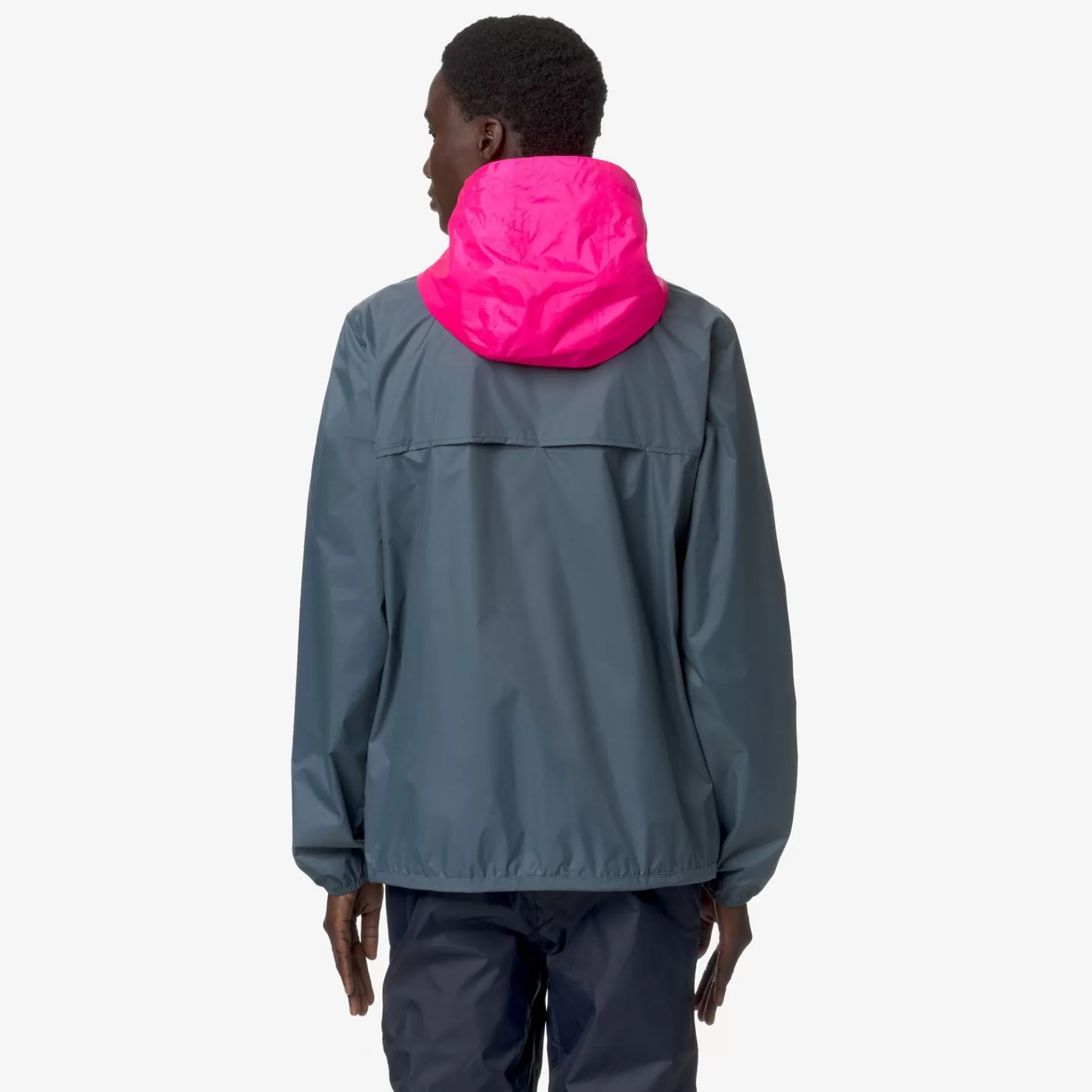 Coats And Long Jackets*K-WAY Le Vrai 3.0 Claude - Jackets - Mid - Unisex - Grey Everest-Pink Intense