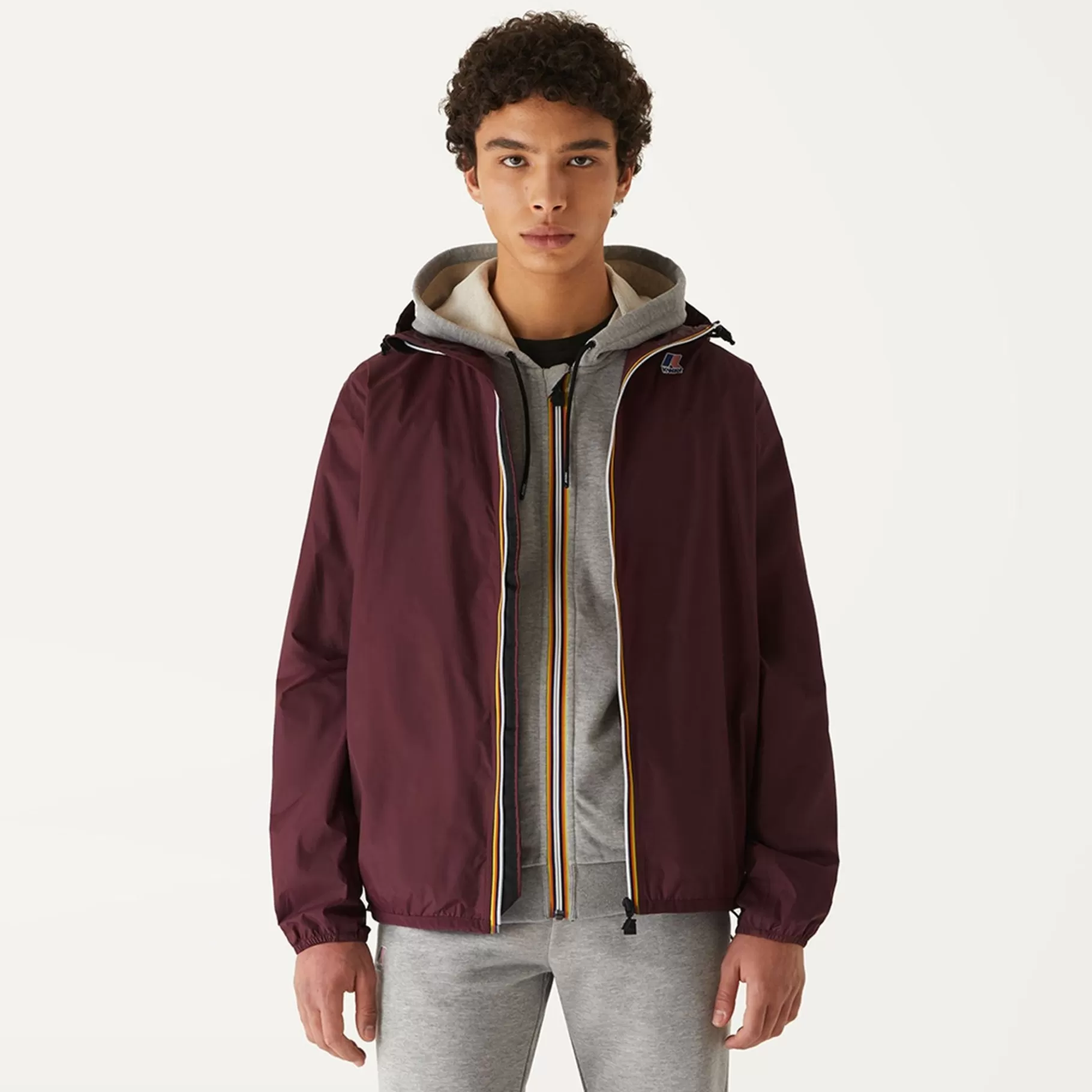 Coats And Long Jackets*K-WAY Le Vrai 3.0 Claude - Jackets - Mid - Unisex - Red Dk Amaranto