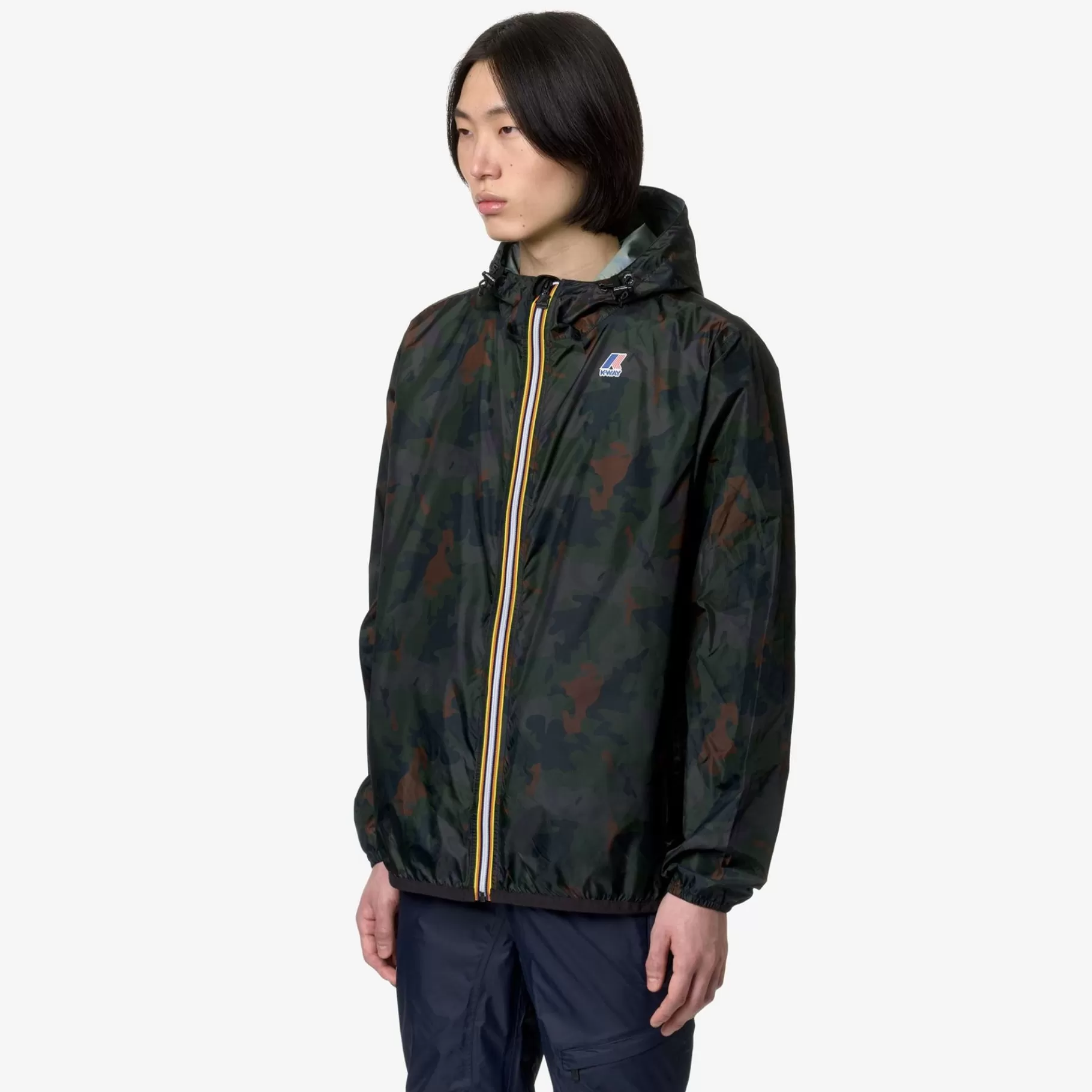 Coats And Long Jackets*K-WAY Le Vrai 3.0 Claude Graphic - Jackets - Mid - Unisex - Camo Green Blk