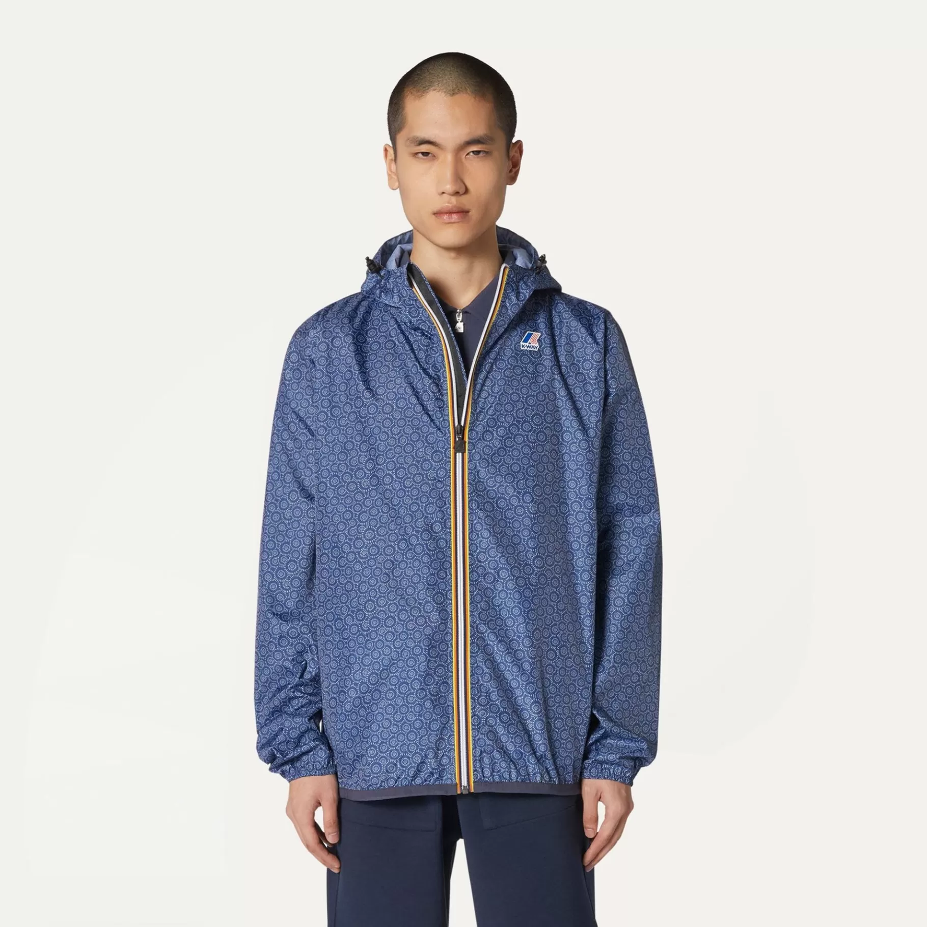 Coats And Long Jackets*K-WAY Le Vrai 3.0 Claude Graphic - Jackets - Mid - Unisex - Circle Indigo S
