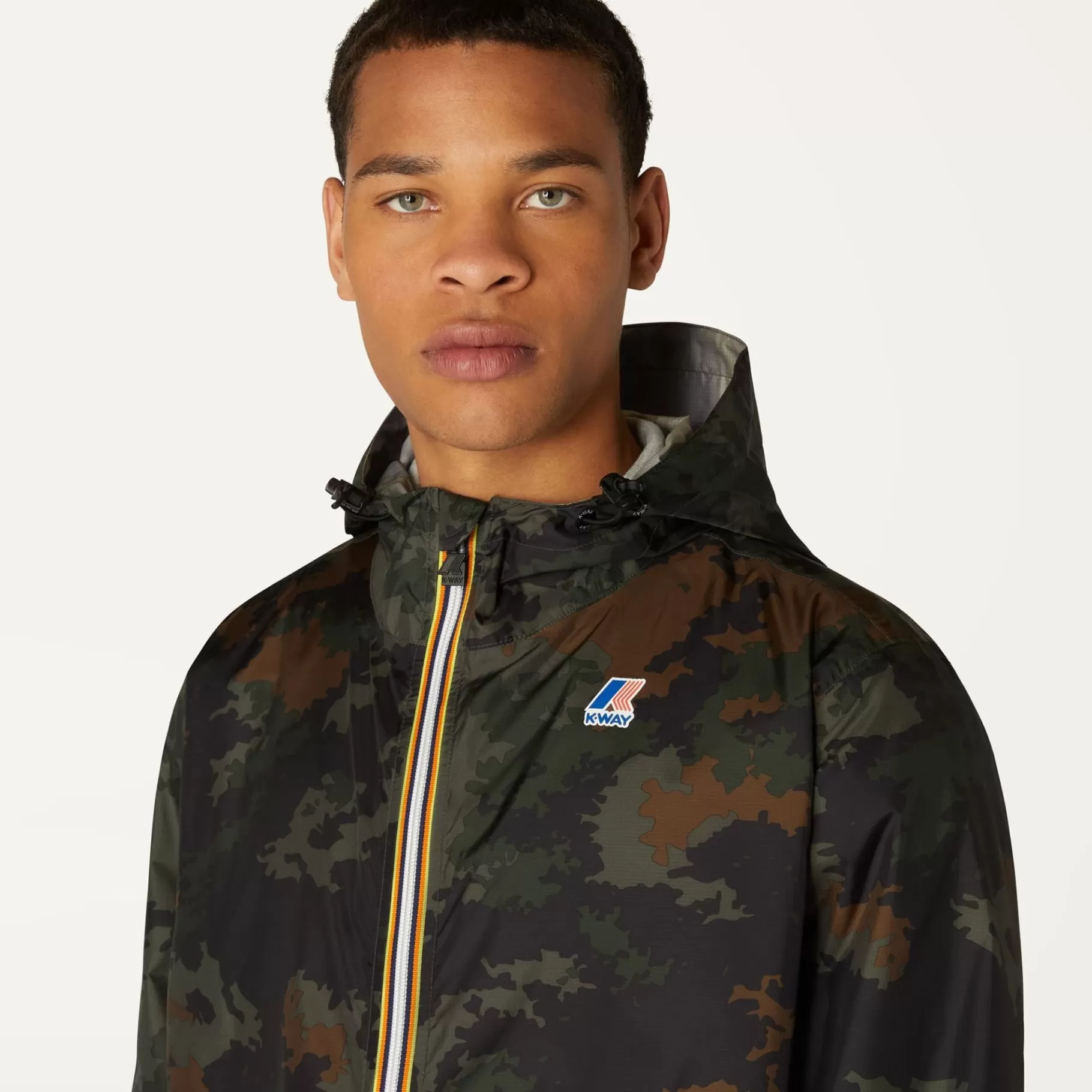 Coats And Long Jackets*K-WAY Le Vrai 3.0 Claude Graphic - Jackets - Mid - Unisex - Dark Camouflage