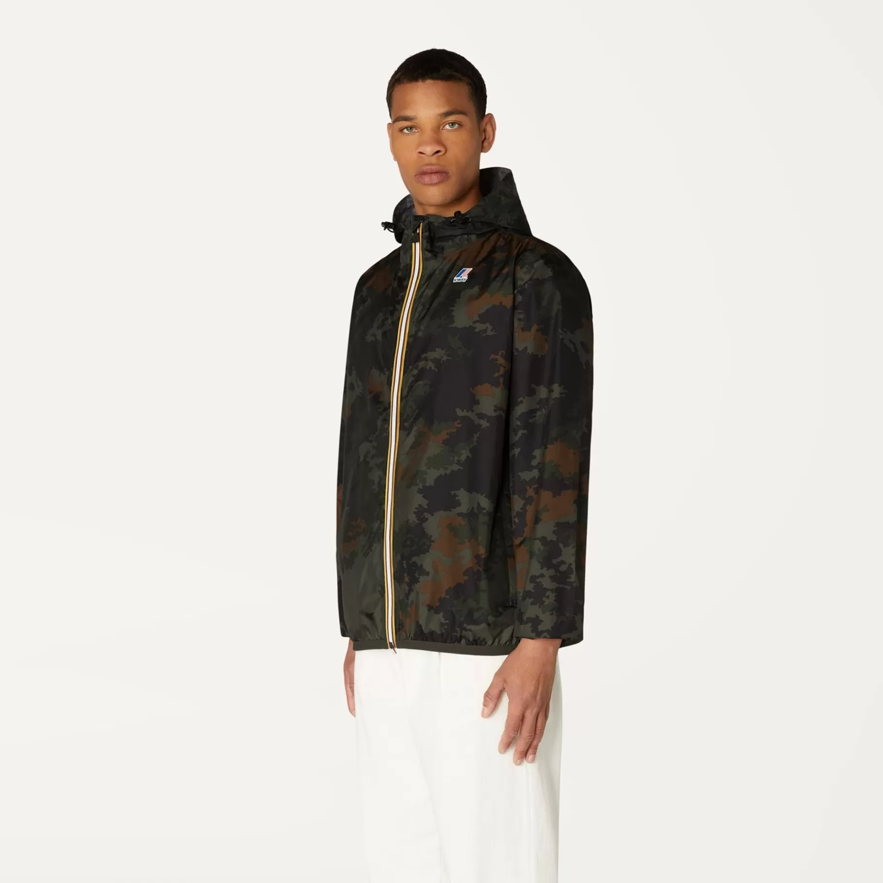 Coats And Long Jackets*K-WAY Le Vrai 3.0 Claude Graphic - Jackets - Mid - Unisex - Dark Camouflage