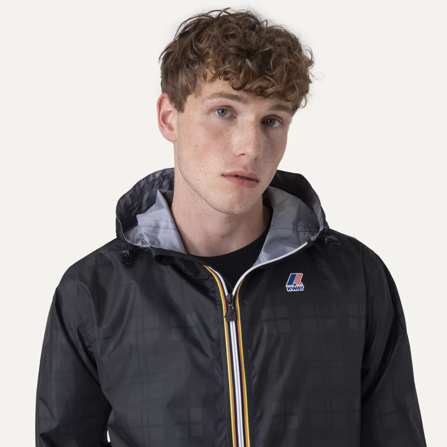 Le Vrai Classic*K-WAY Le Vrai 3.0 Claude Graphic - Jackets - Mid - Unisex - Tartan Blue Green