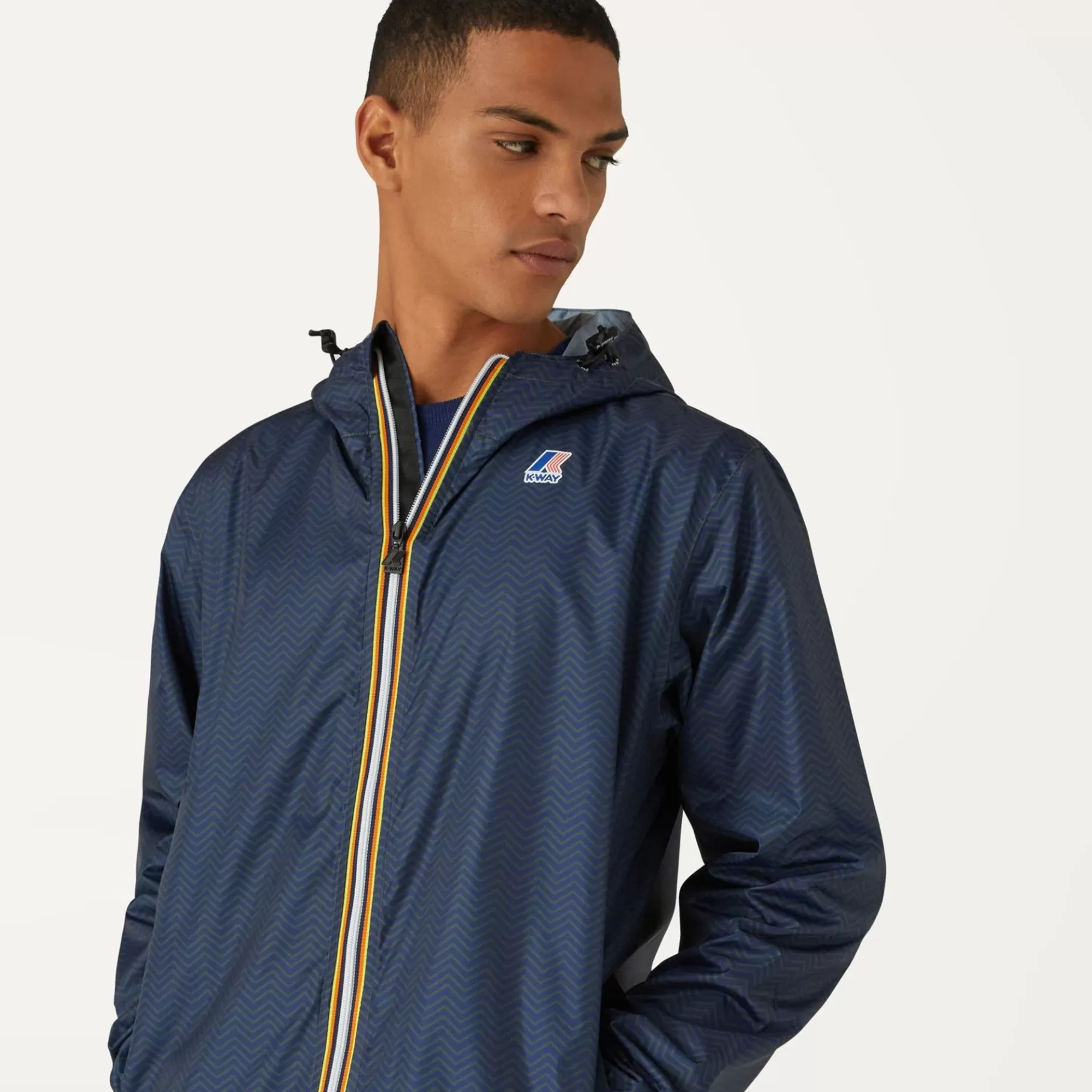 Le Vrai Classic*K-WAY Le Vrai 3.0 Claude Graphic - Jackets - Mid - Unisex - Twill Blue