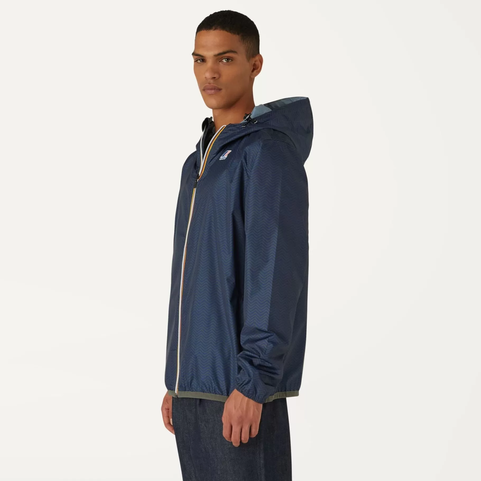 Coats And Long Jackets*K-WAY Le Vrai 3.0 Claude Graphic - Jackets - Mid - Unisex - Twill Blue