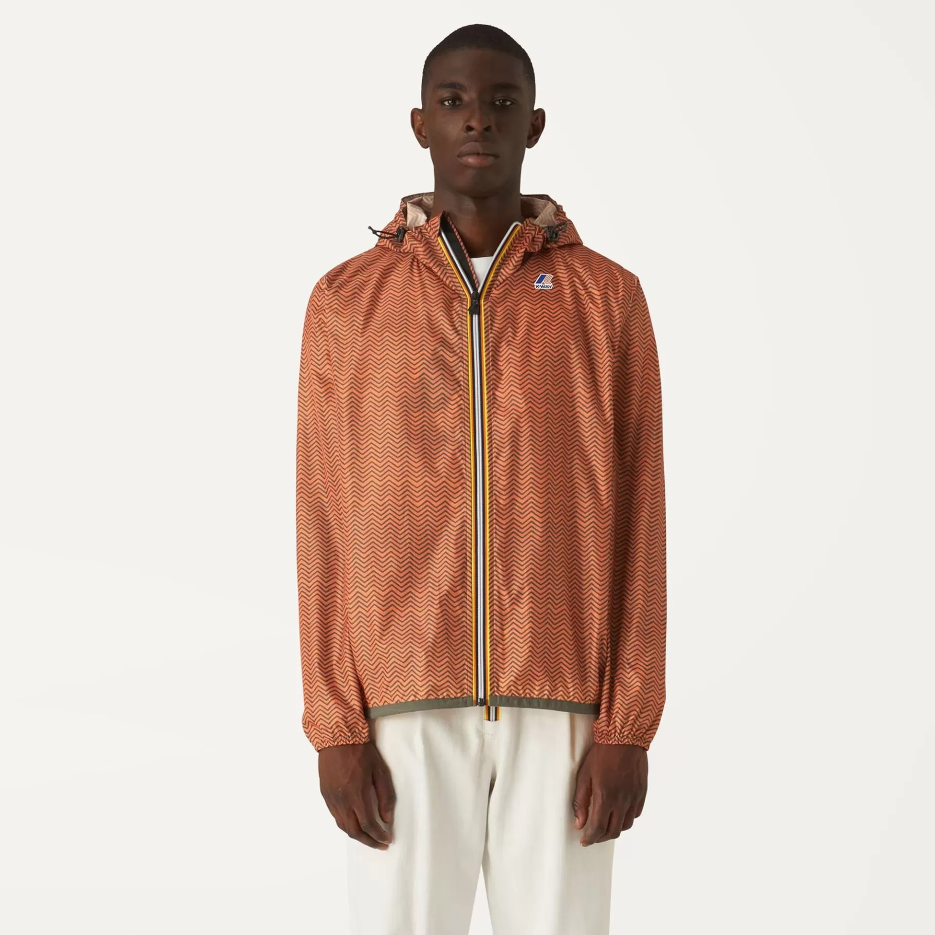 Le Vrai Classic*K-WAY Le Vrai 3.0 Claude Graphic - Jackets - Mid - Unisex - Twill Orange