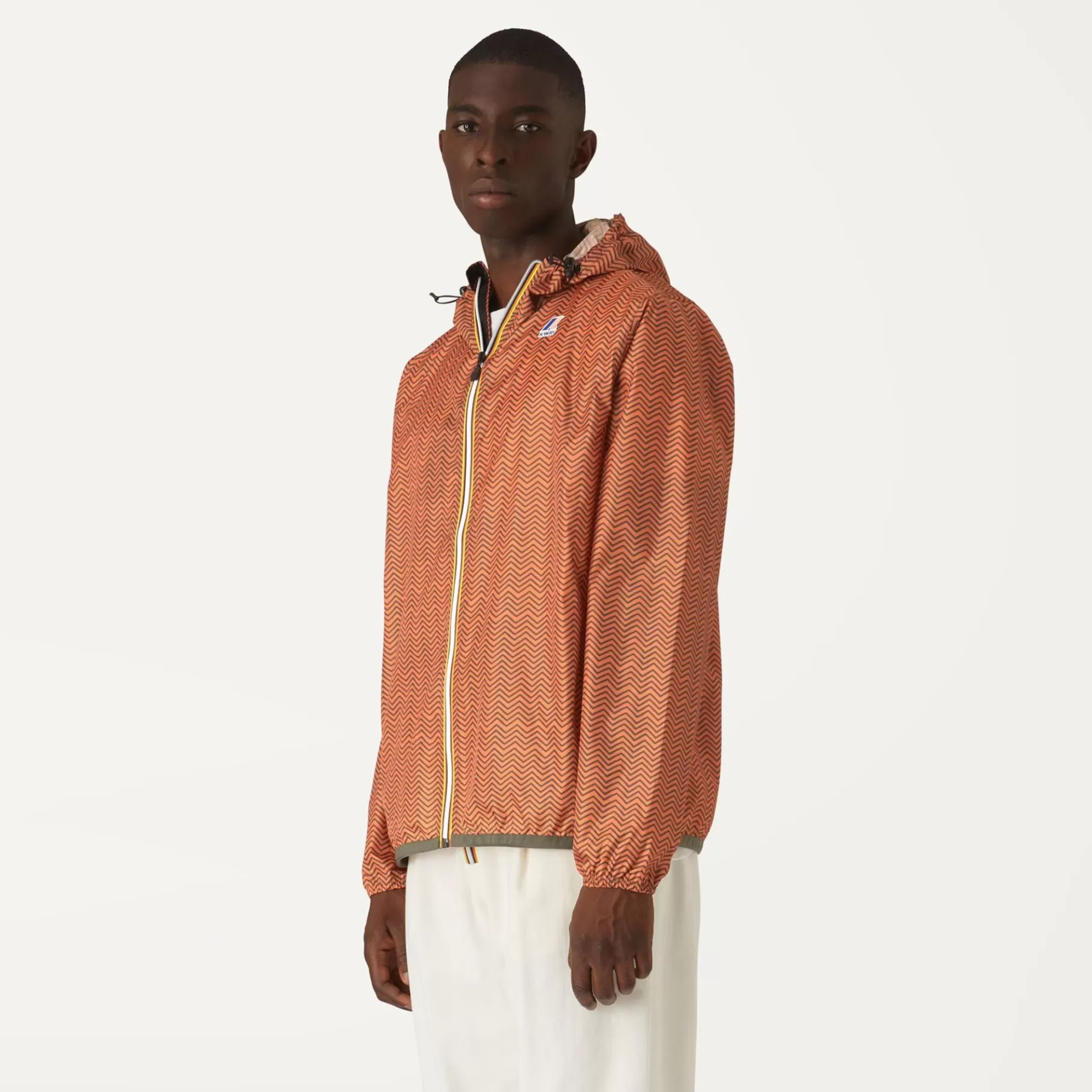 Le Vrai Classic*K-WAY Le Vrai 3.0 Claude Graphic - Jackets - Mid - Unisex - Twill Orange