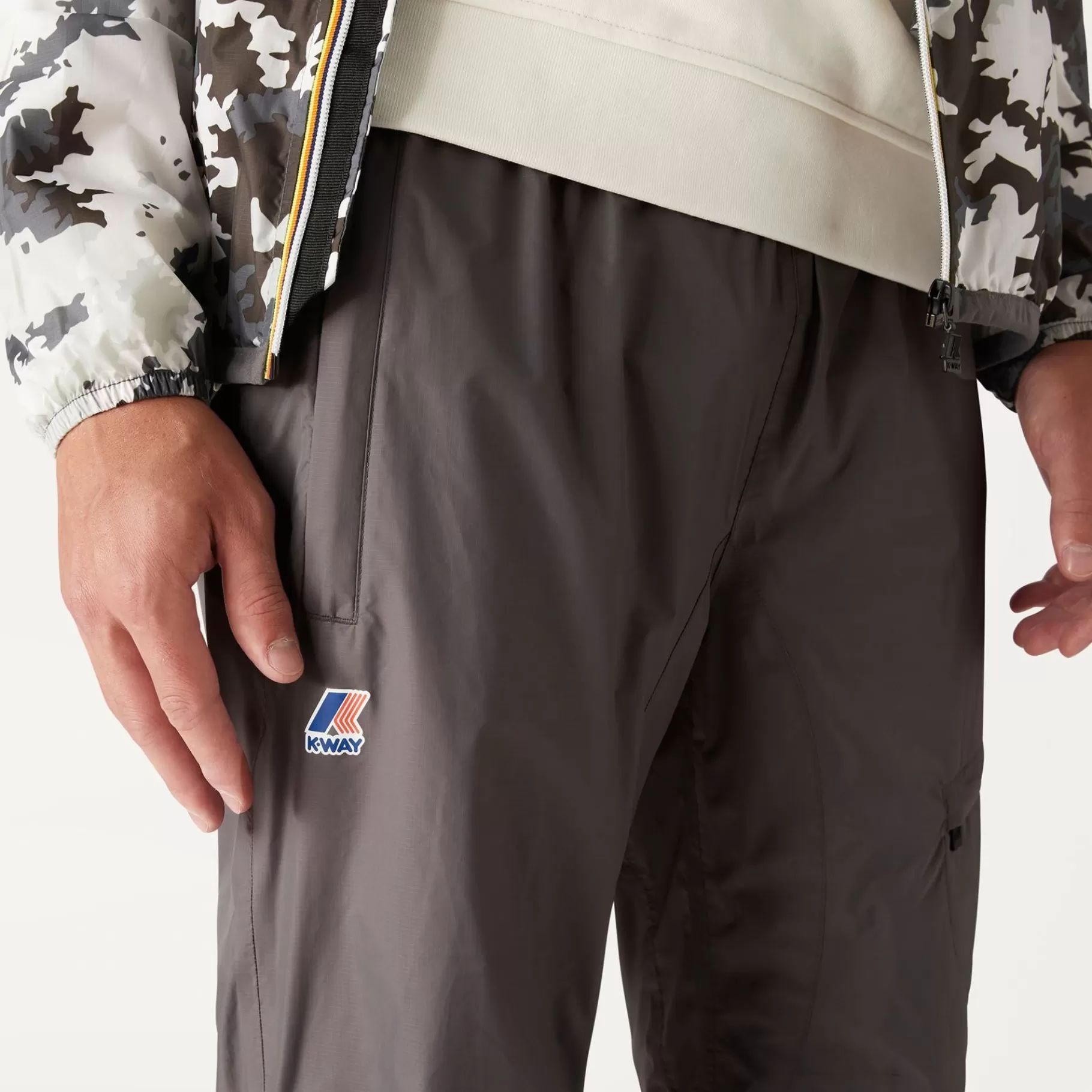 Trousers*K-WAY Le Vrai 3.0 Edgard - Pants - Sport Trousers - Unisex - Grey Smoke