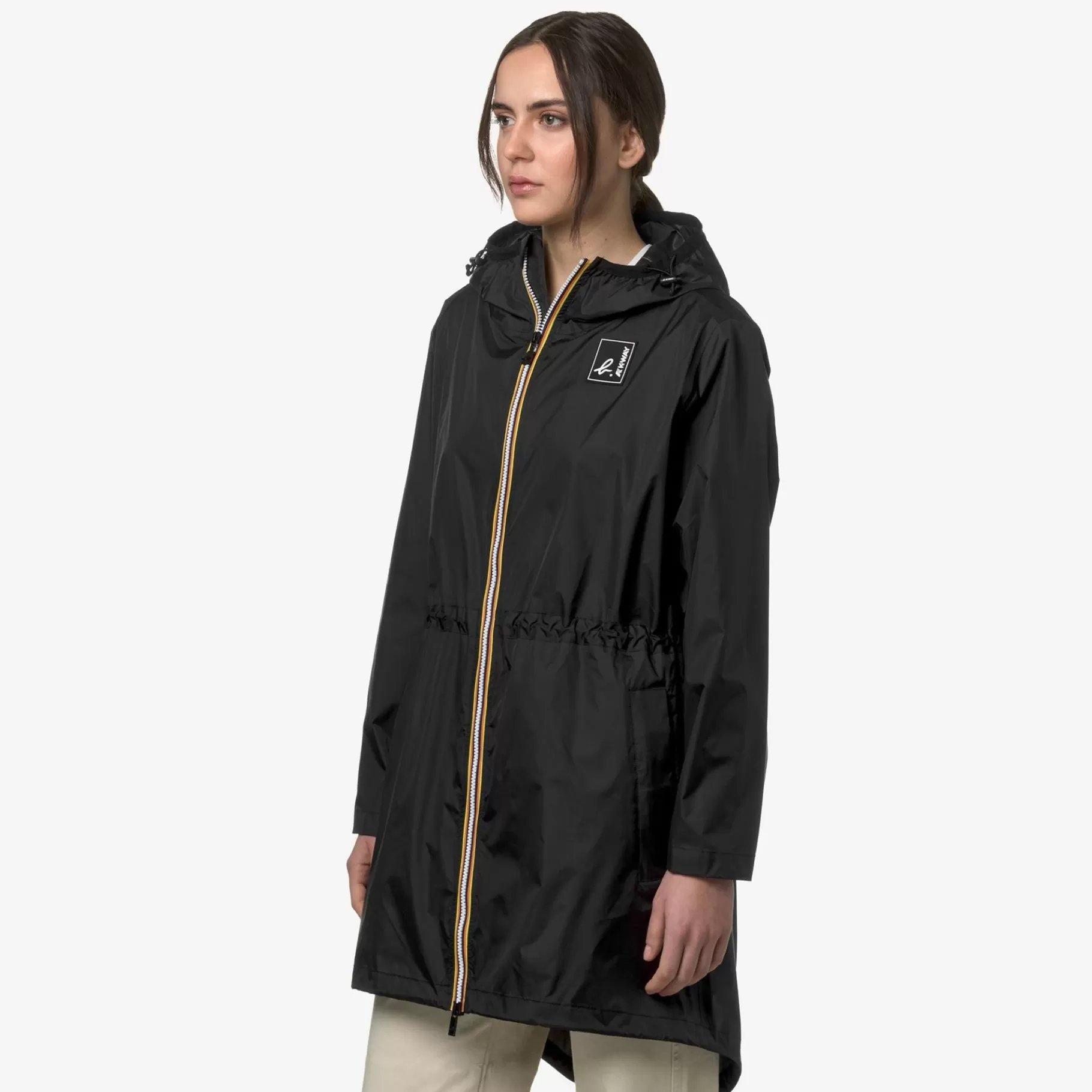 Coats And Long Jackets*K-WAY Le Vrai 3.0 Elysee Agnes B - Jackets - 3/4 Length - Unisex - Black Pure