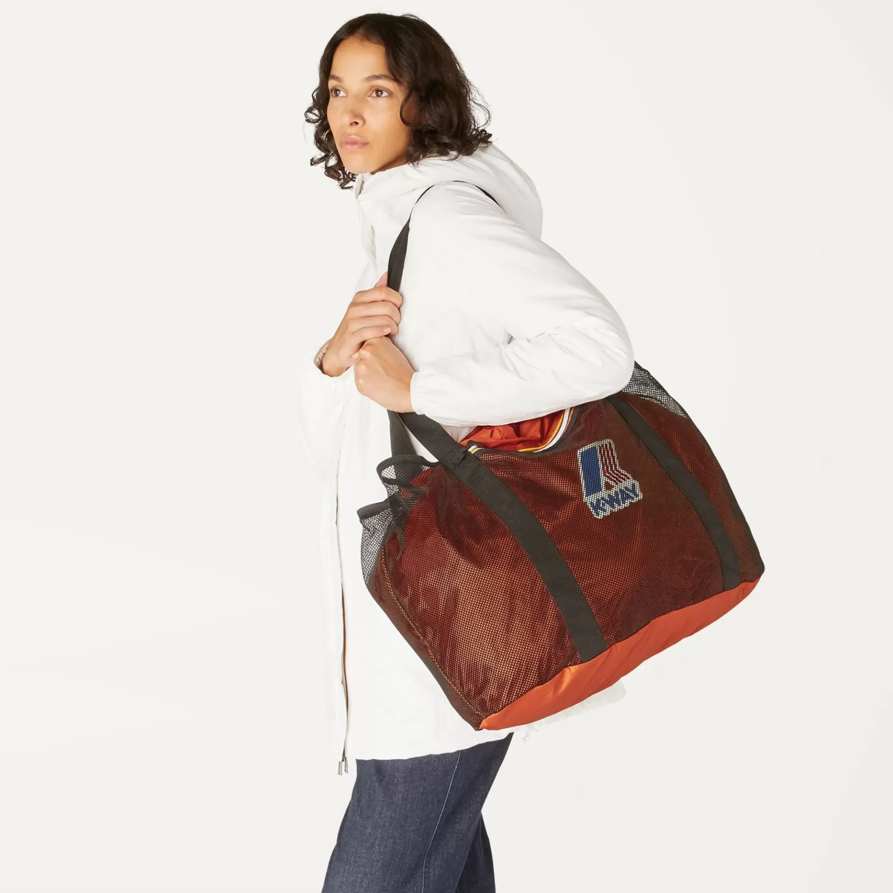 Le Vrai Accessories*K-WAY Le Vrai 3.0 Isa - Bags - Shopping Bag - Unisex - Orange Rust