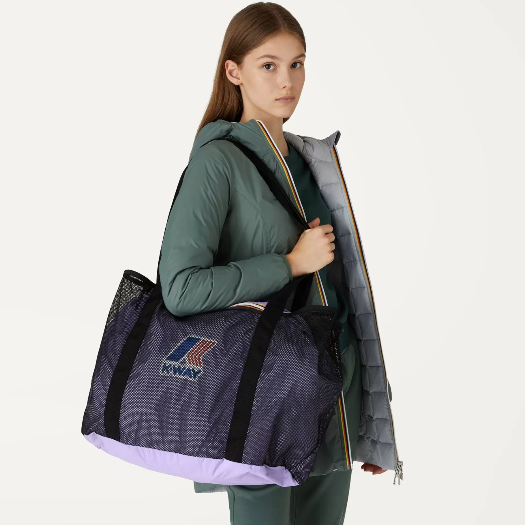 Le Vrai Accessories*K-WAY Le Vrai 3.0 Isa - Bags - Shopping Bag - Unisex - Violet Lavender