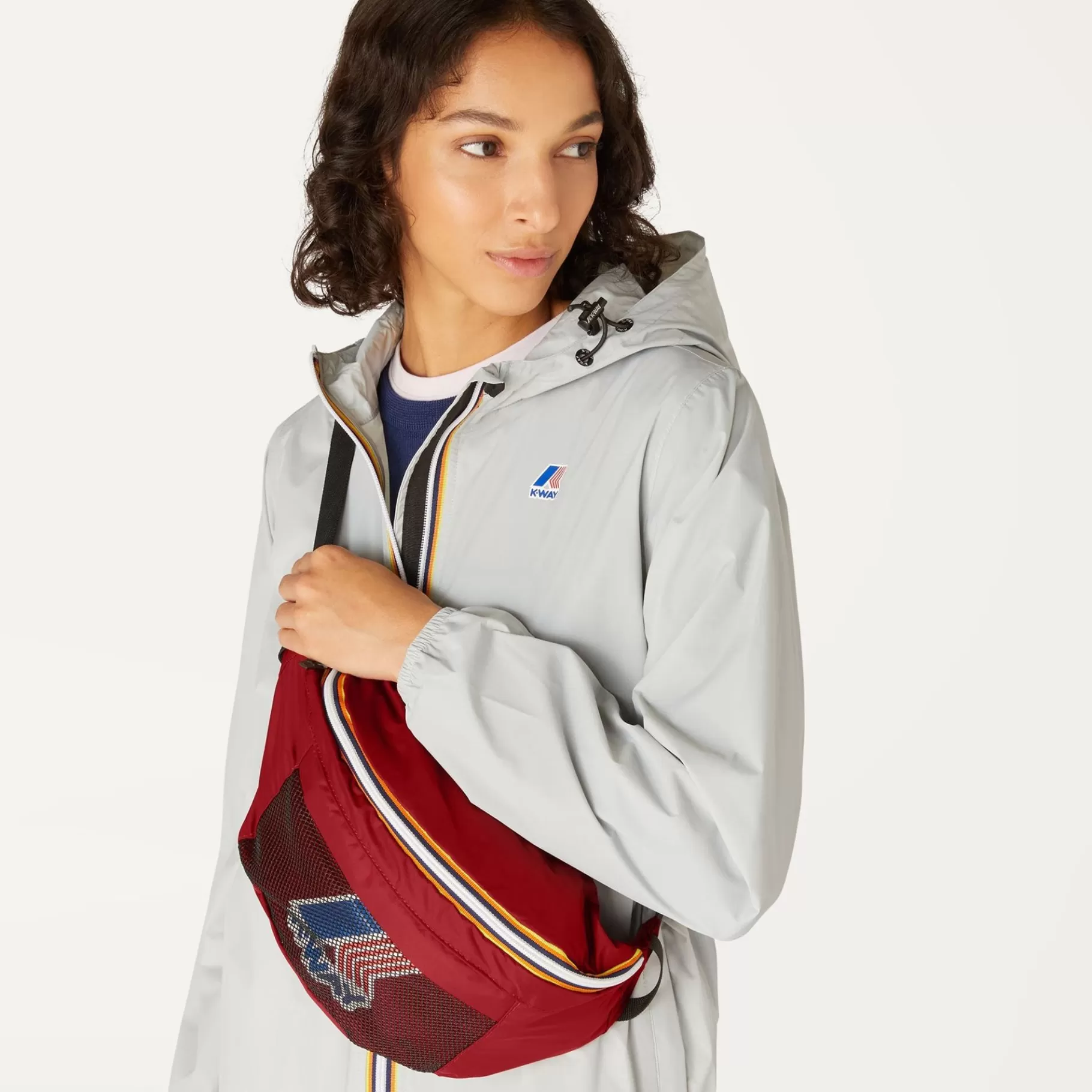 Le Vrai Accessories*K-WAY Le Vrai 3.0 Kilian - Small Accessories - Waistbag - Unisex - Red Dk Tomato