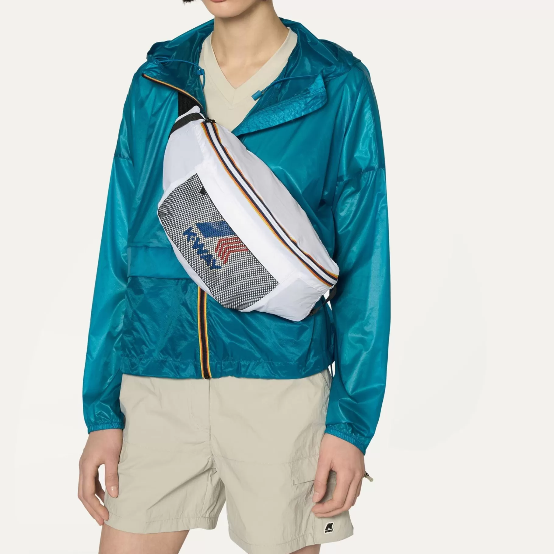 Le Vrai Accessories*K-WAY Le Vrai 3.0 Kilian - Small Accessories - Waistbag - Unisex - White