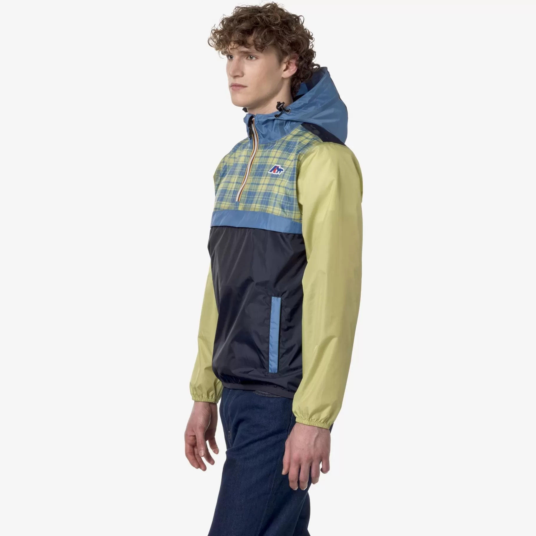 Coats And Long Jackets*K-WAY Le Vrai 3.0 Leon Grap Mk - Jackets - Mid - Unisex - Col Block-Check