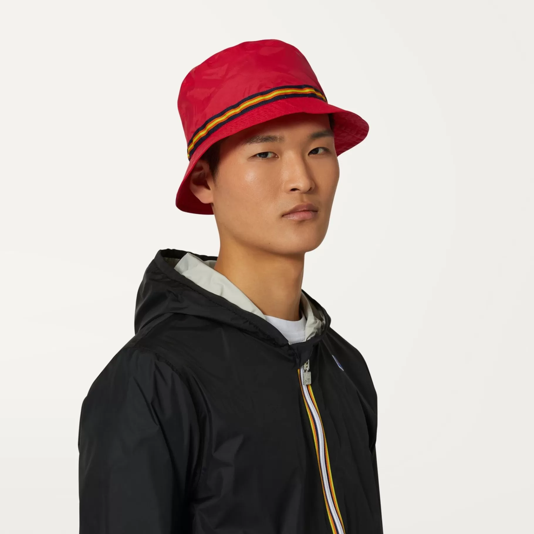 Le Vrai Accessories*K-WAY Le Vrai 3.0 Pascal Tape - Headwear - Hat - Unisex - Red Berry