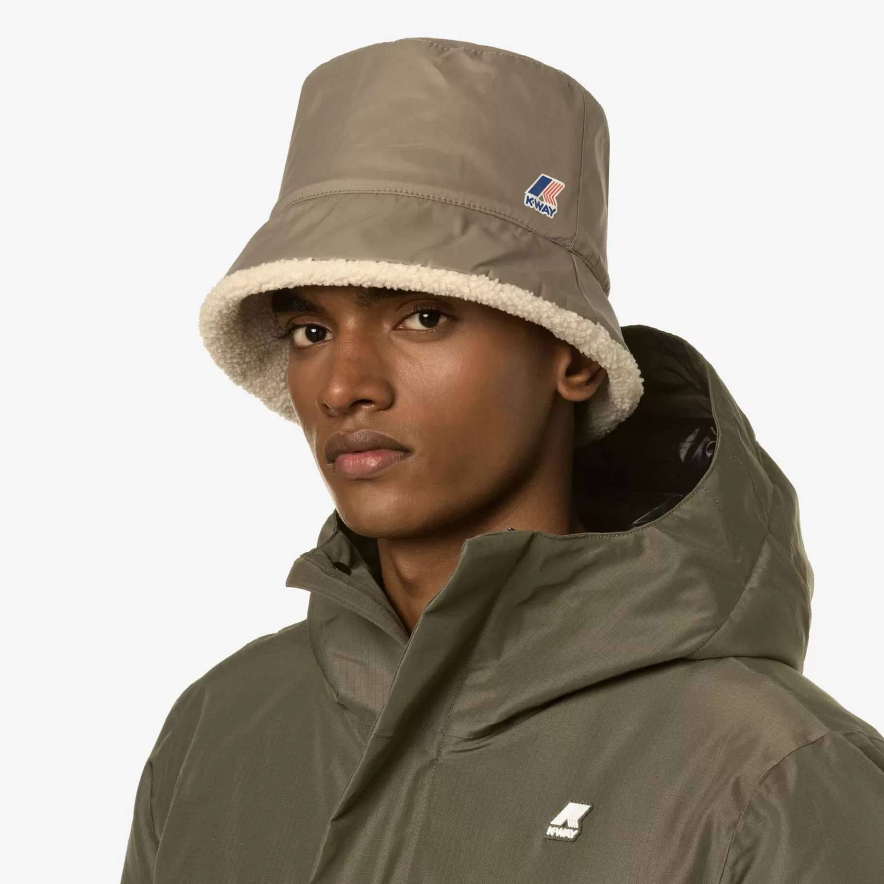 Beanies And Hats*K-WAY Le Vrai 3.0 Pascalle Orsetto - Headwear - Hat - Unisex - Beige Taupe