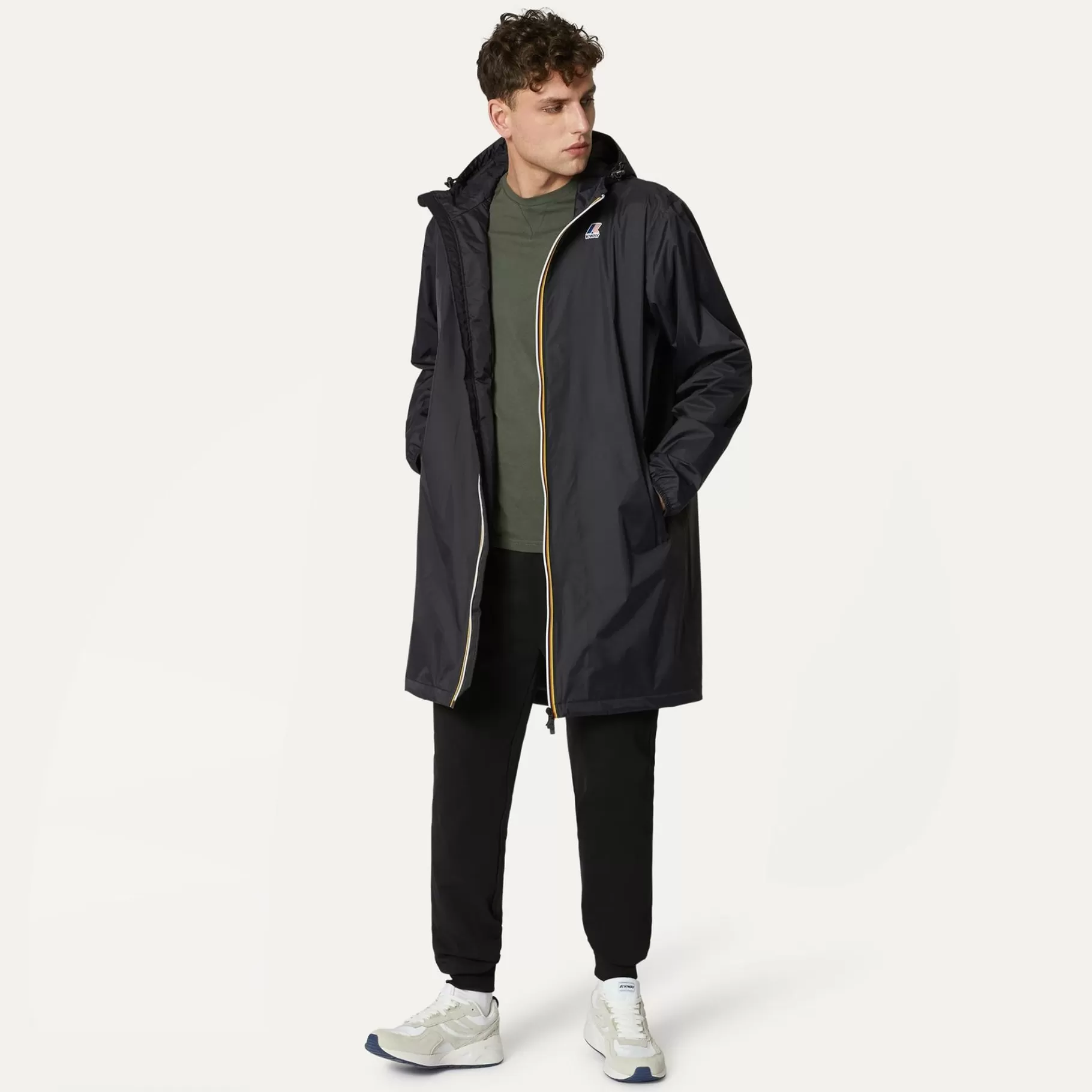 Le Vrai Classic*K-WAY Le Vrai 3.0Eiffel Warm - Jackets - 3/4 Length - Unisex - Black Pure