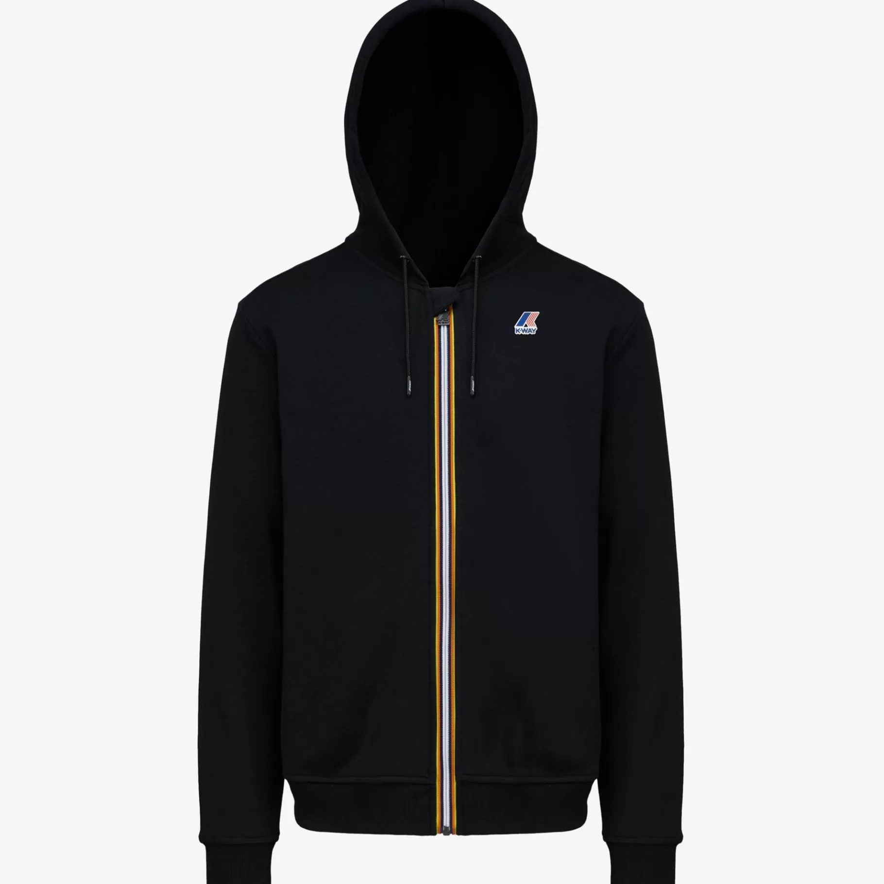 Hoodies And Sweaters*K-WAY Le Vrai Arnel Poly Cotton - Fleece - Jacket - Unisex - Black Pure