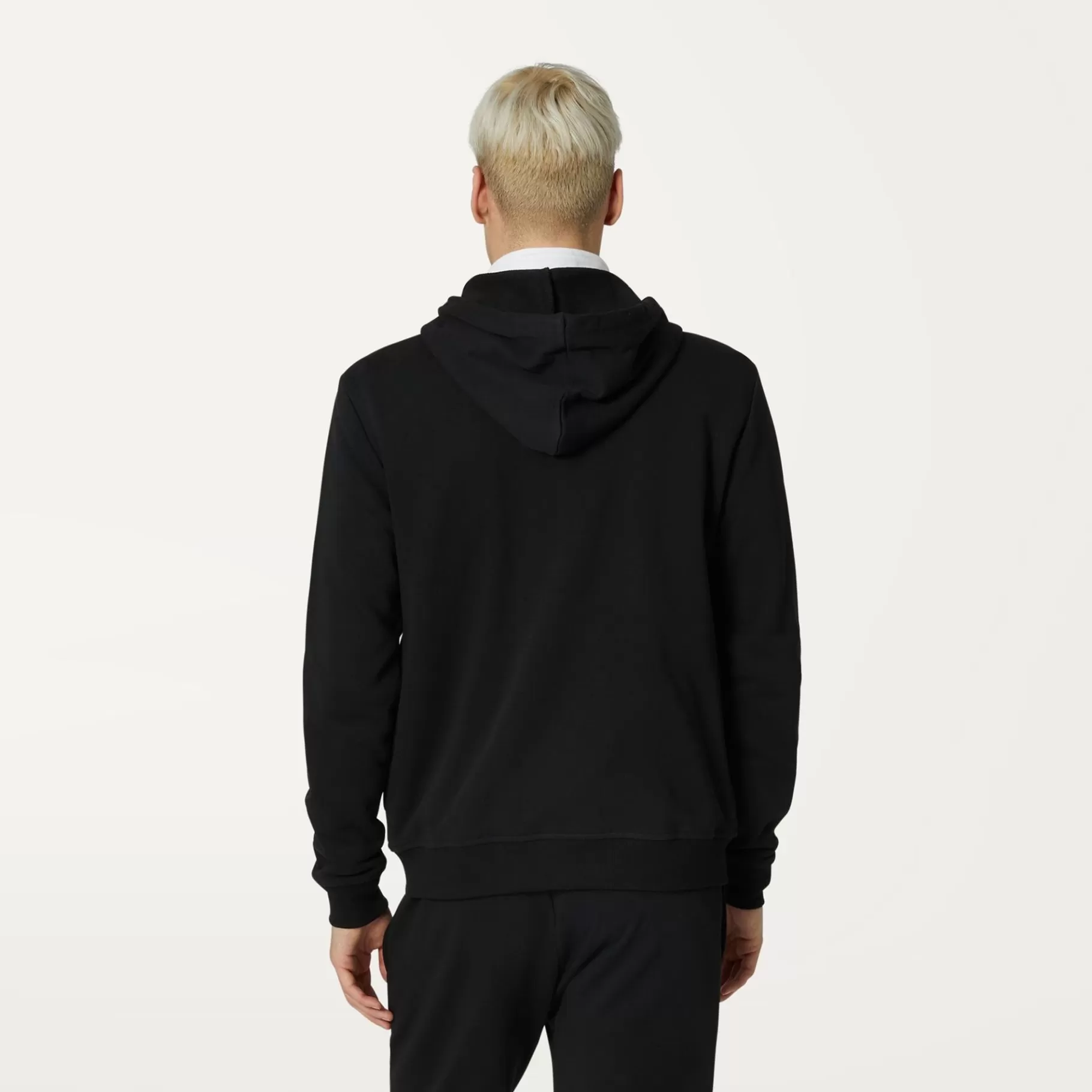 Hoodies And Sweaters*K-WAY Le Vrai Arnel Poly Cotton - Fleece - Jacket - Unisex - Black Pure