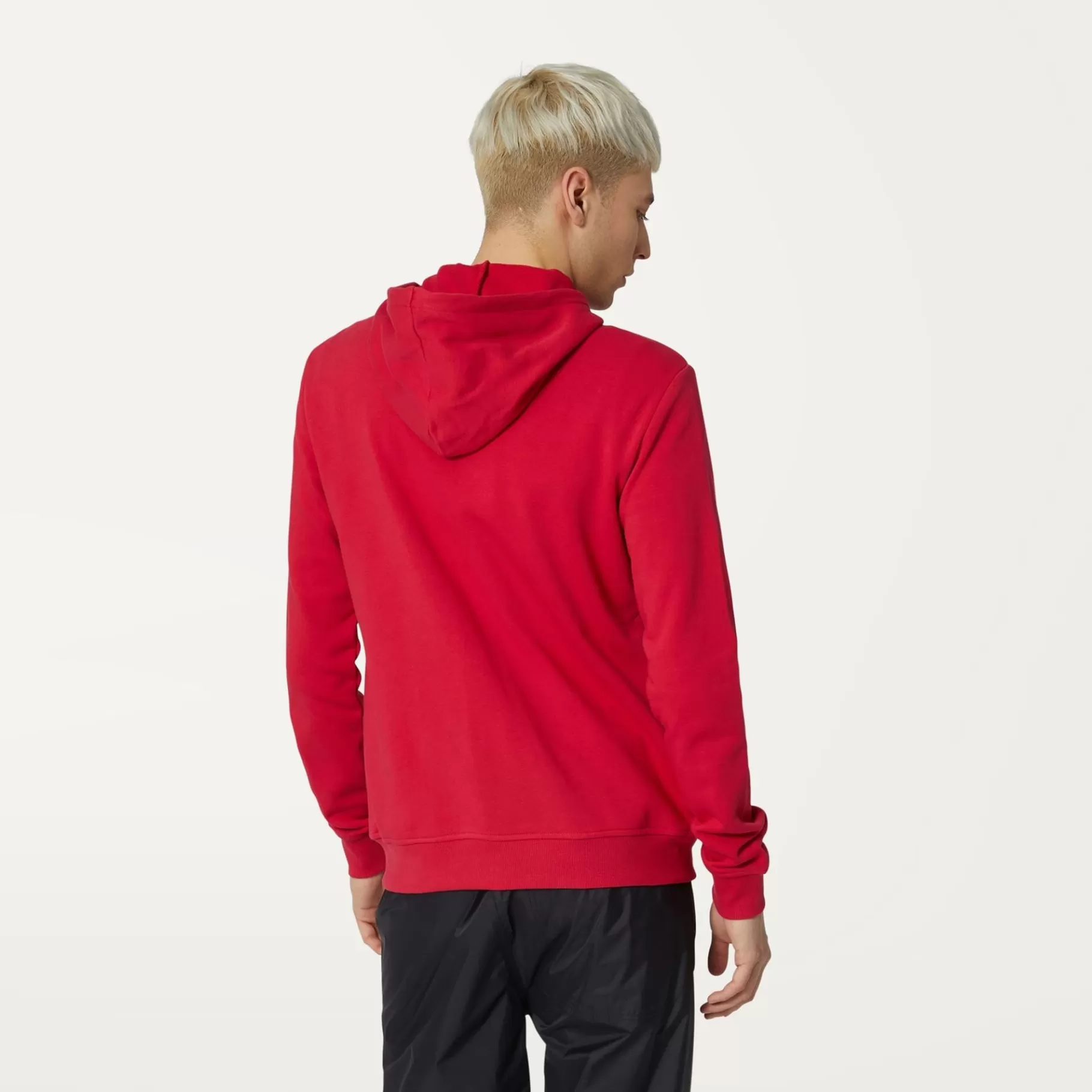 Hoodies And Sweaters*K-WAY Le Vrai Arnel Poly Cotton - Fleece - Jacket - Unisex - Red Berry