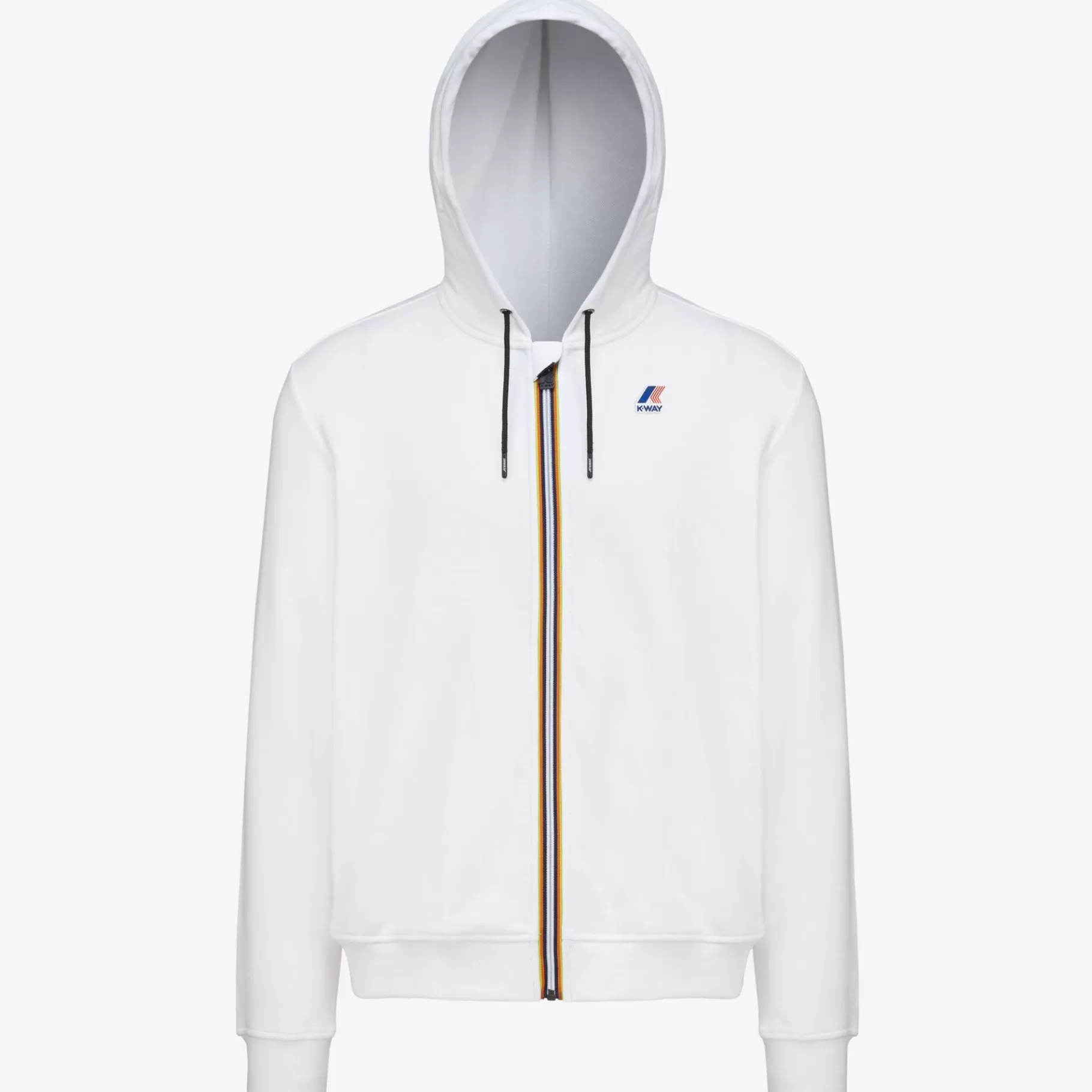 Hoodies And Sweaters*K-WAY Le Vrai Arnel Poly Cotton - Fleece - Jacket - Unisex - White