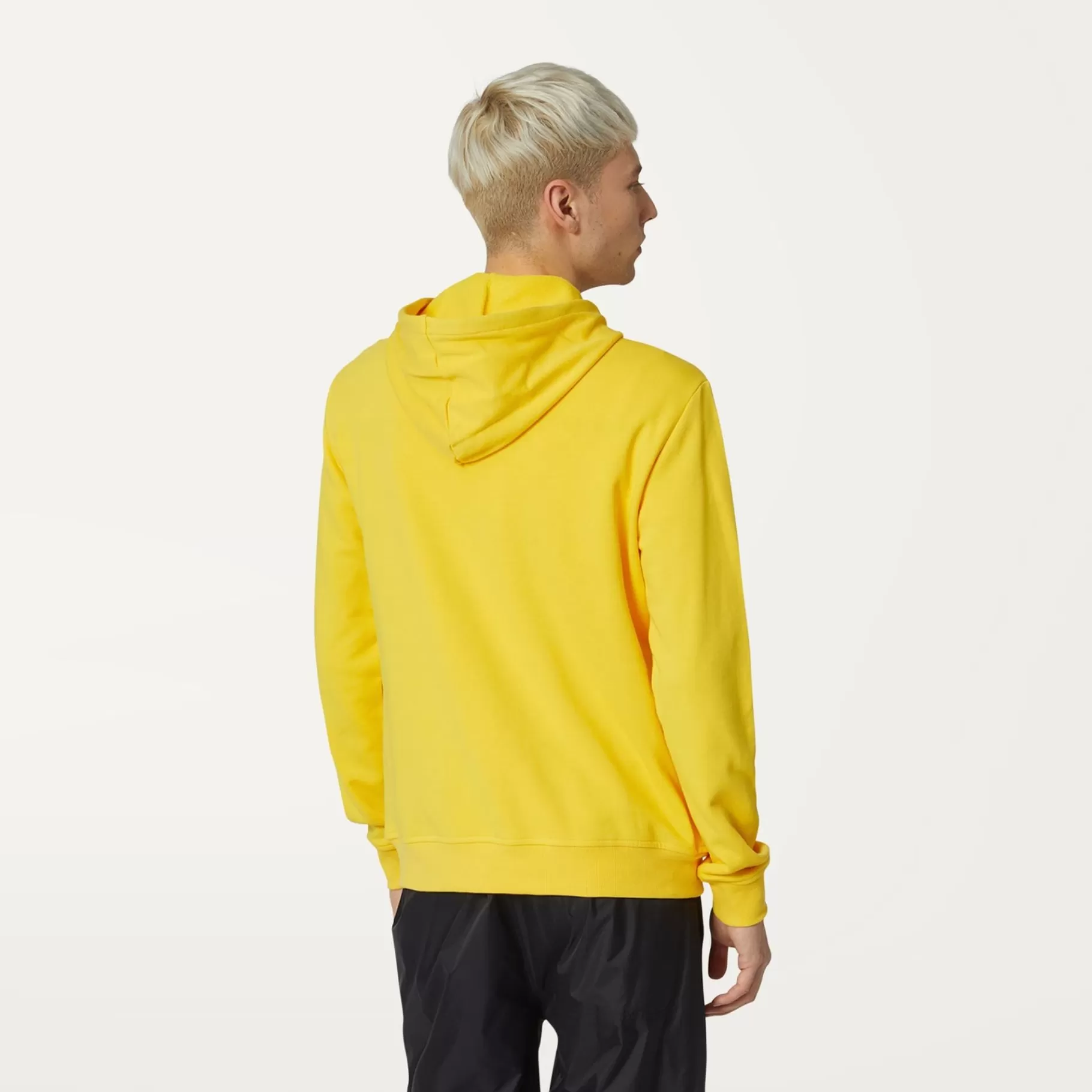 Hoodies And Sweaters*K-WAY Le Vrai Arnel Poly Cotton - Fleece - Jacket - Unisex - Yellow Dk