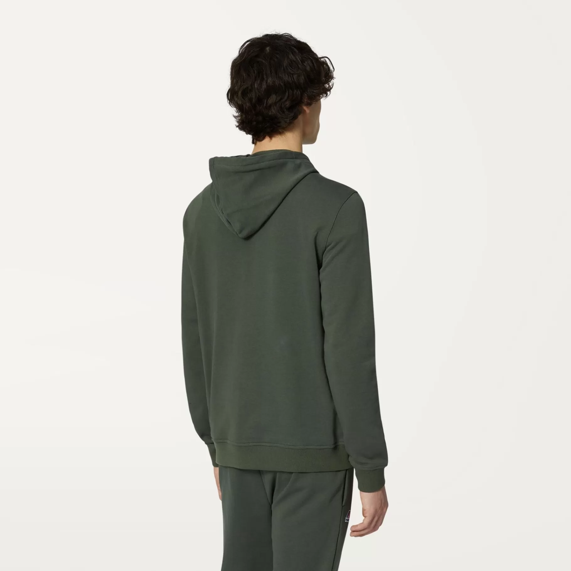 Hoodies And Sweaters*K-WAY Le Vrai Arnette Poly Cotton - Fleece - Jumper - Unisex - Green Blackish